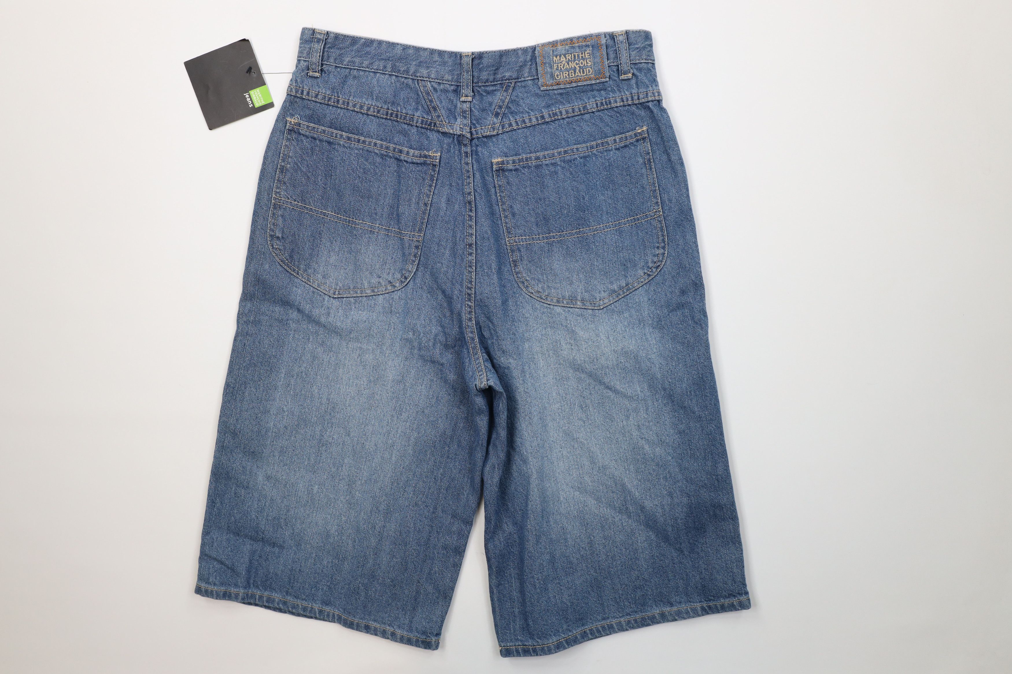 Marithe + Francois Girbaud Deadstock Vintage 90s Marithe Francois Girbaud Denim Shorts Size US 31 - 7 Thumbnail