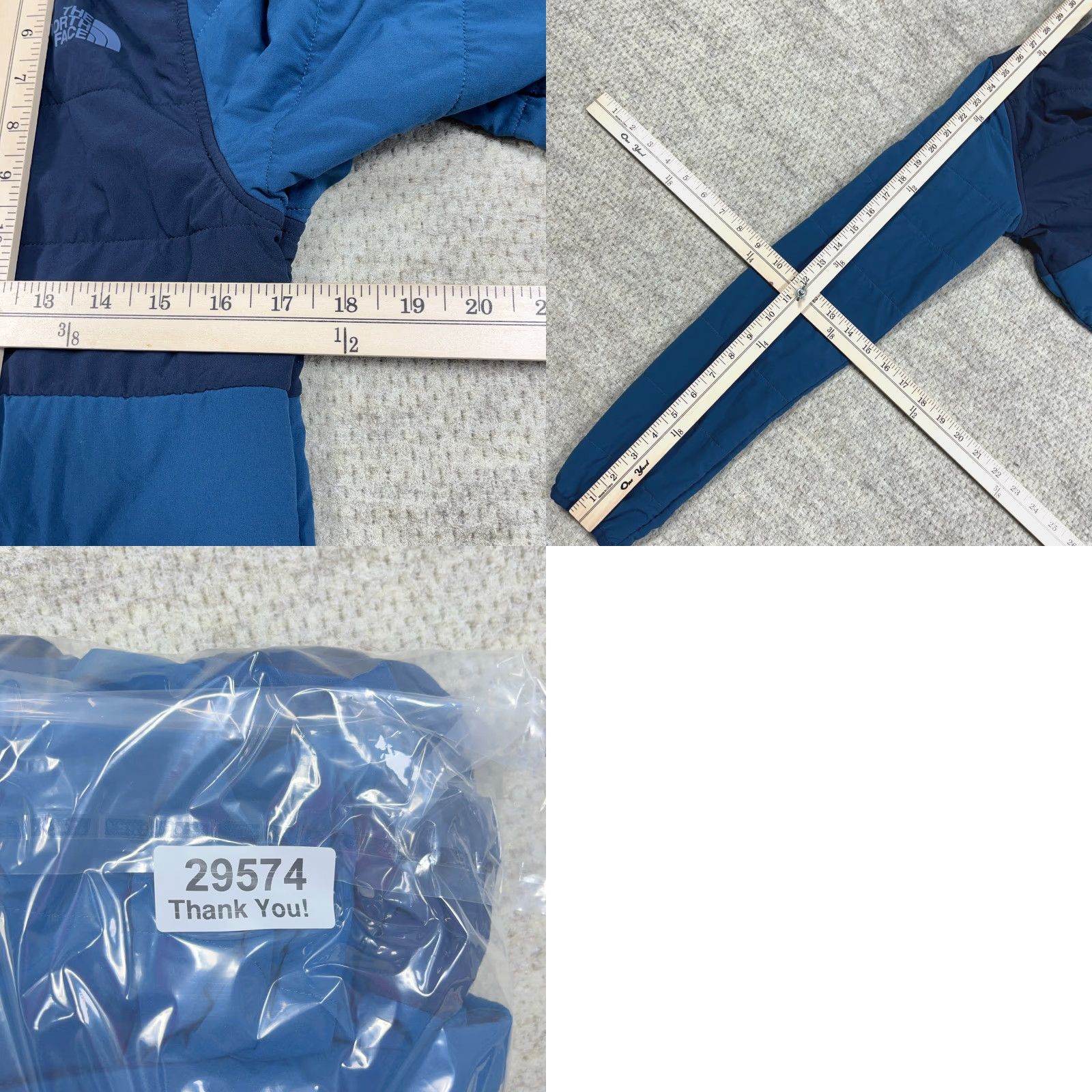 The North Face The North Face Jacket Women S Blue Pullover Anorak Snap T Lightweight Puffer Full Zip Mid-Length Long Sleeve Geometric All Seasons Regular Fit Womens Size S / US 4 / IT 40 - 8 Thumbnail