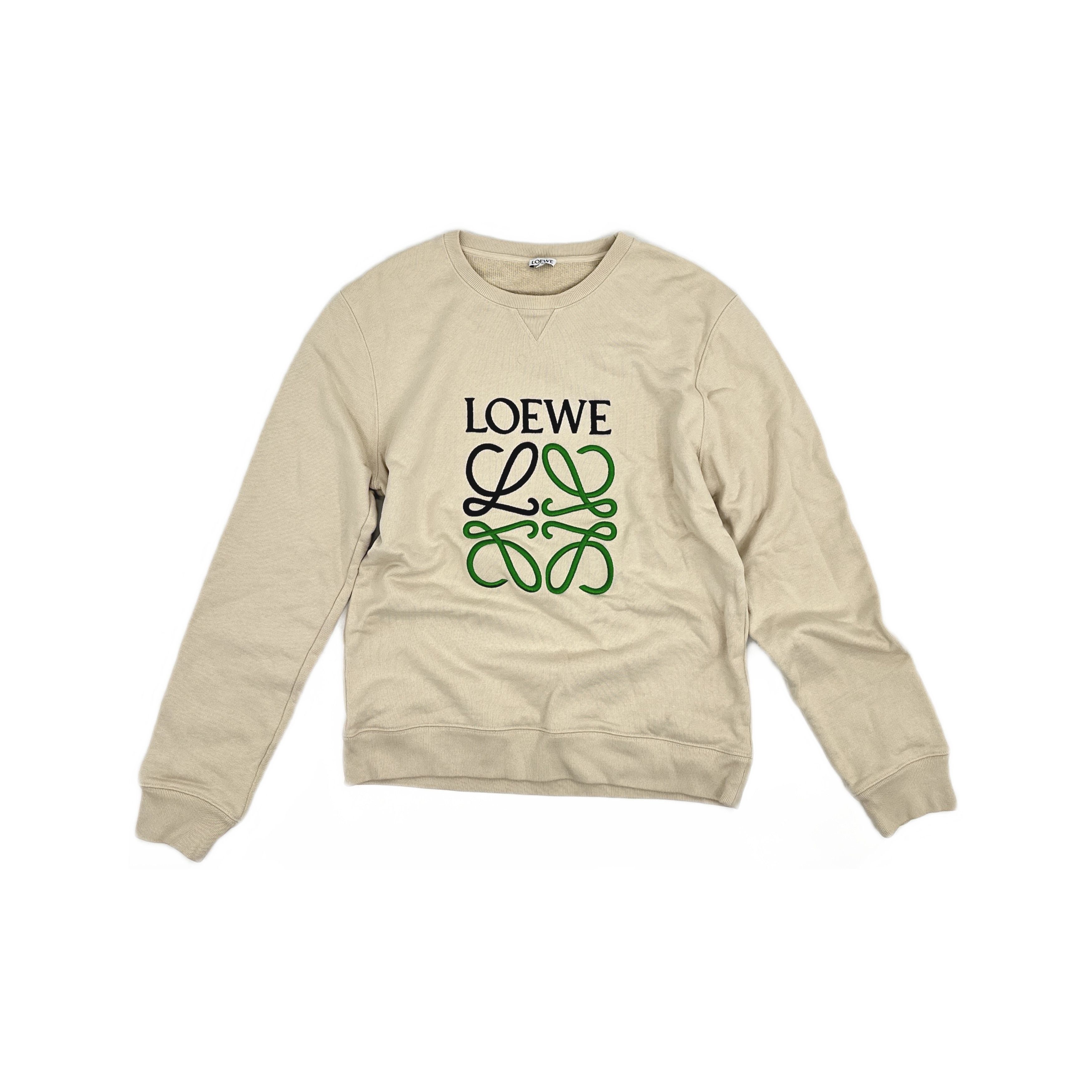 Loewe Loewe Anagram Logo Sweatshirt Beige Size L Size US L / EU 52-54 / 3 - 1 Thumbnail