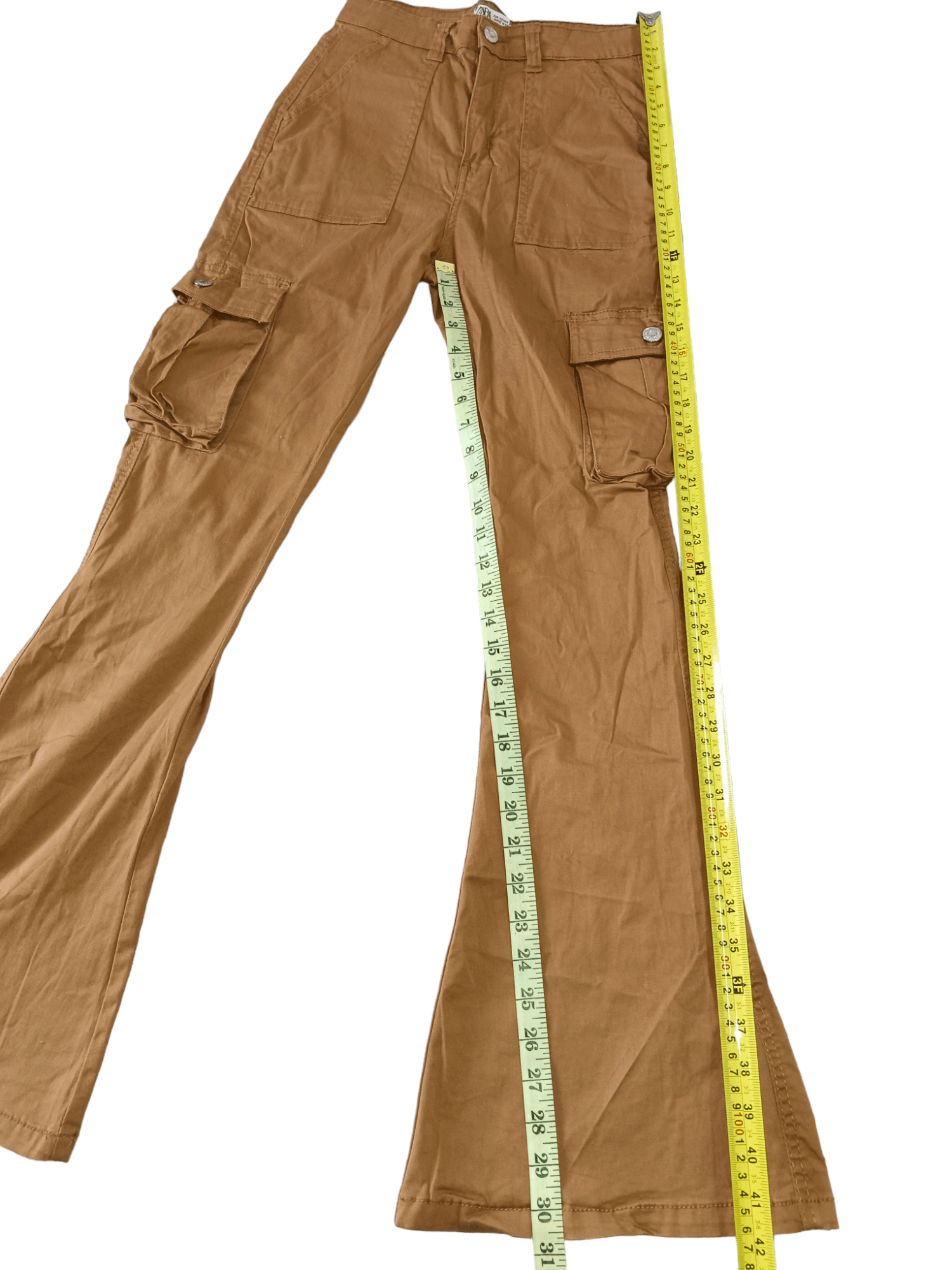 Zara ZARA GOA Inspired Stretchable Super Flared Cargo Pants Size US 28 / EU 44 - 6 Thumbnail