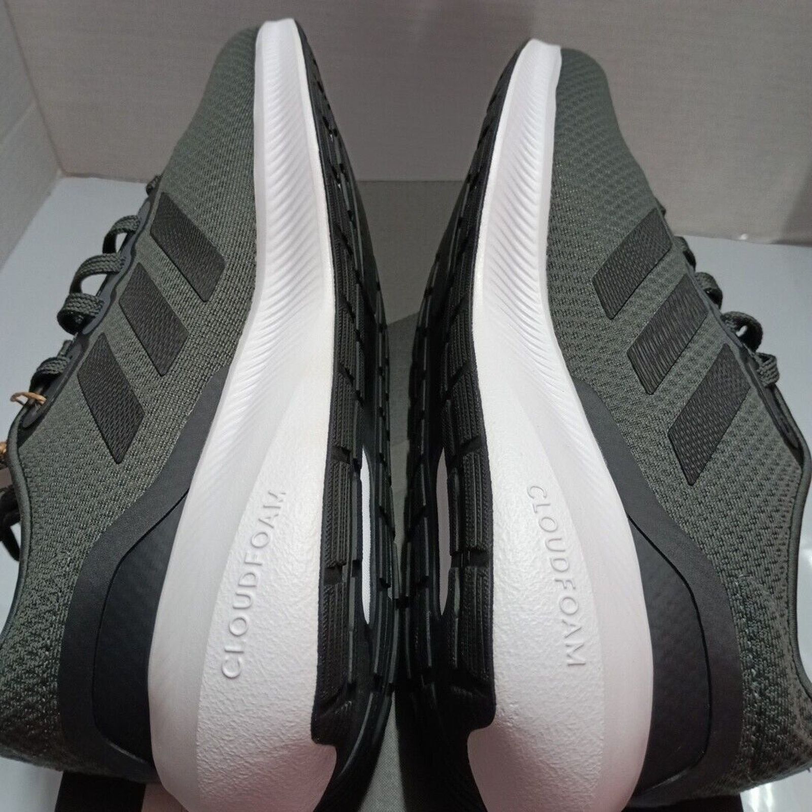 Adidas Adidas Run Falcon 3.0 Men's 8 Shoes Gray Black Wide Fit New Size US 8 / EU 41 - 7 Thumbnail