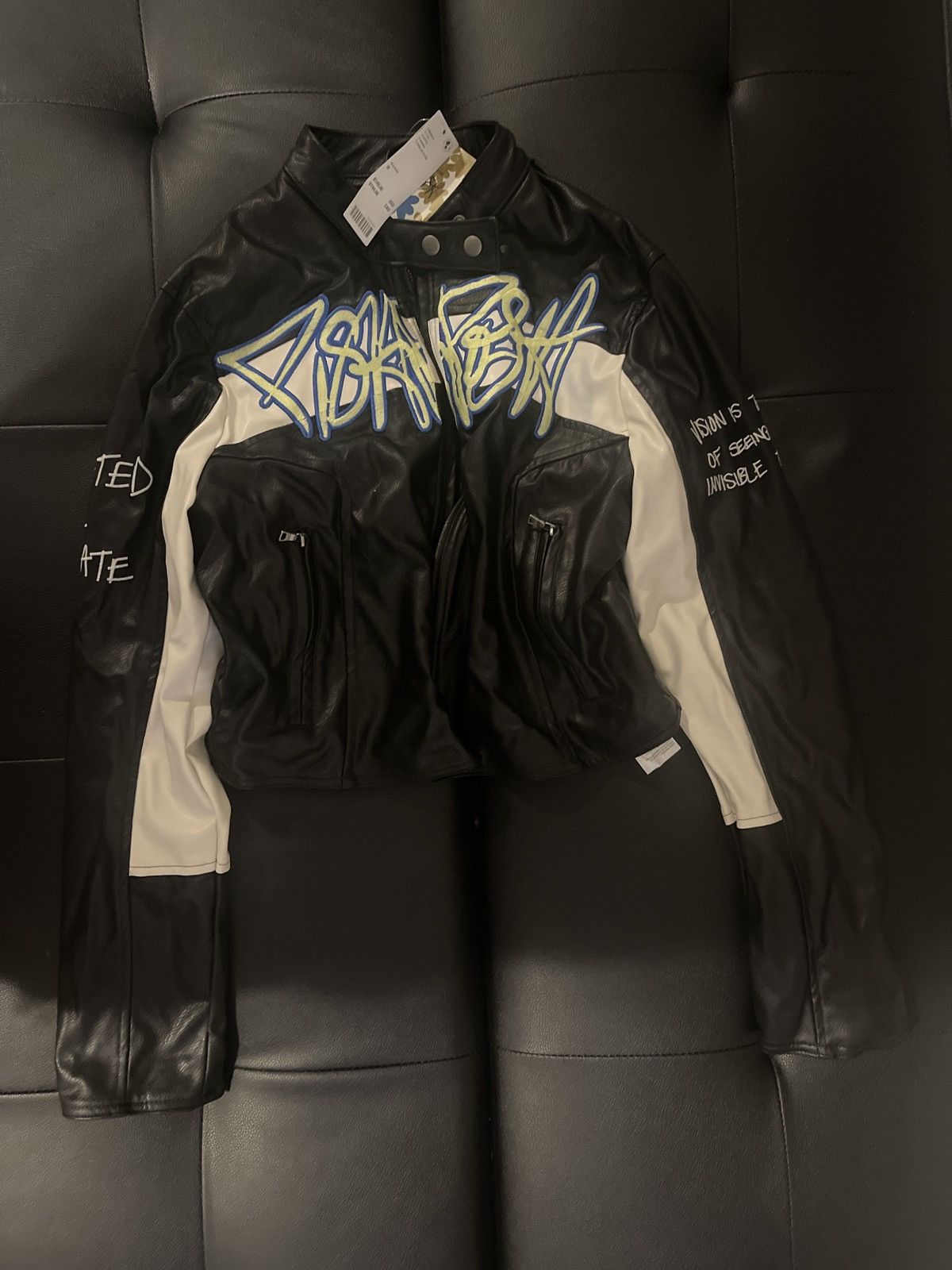 Urban Outfitters Women PISHPOSH FOR UO leather jacket Size M / US 6-8 / IT 42-44 - 1 Thumbnail