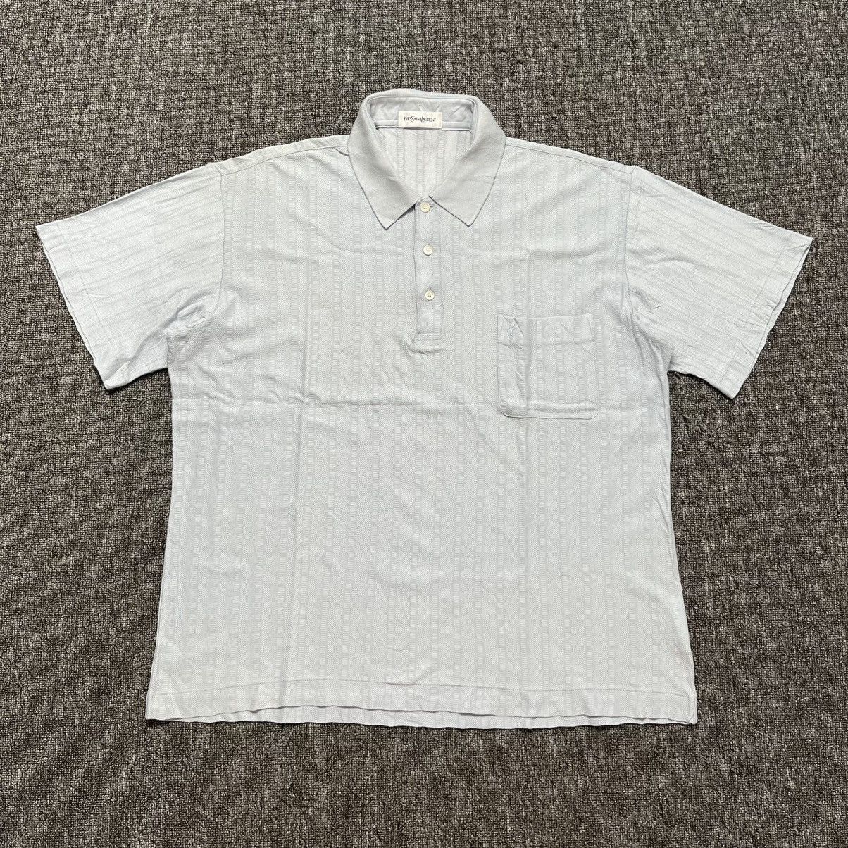 Vintage × Yves Saint Laurent Vintage Yves Saint Laurent YSL Polo Shirt Size US L / EU 52-54 / 3 - 2 Thumbnail