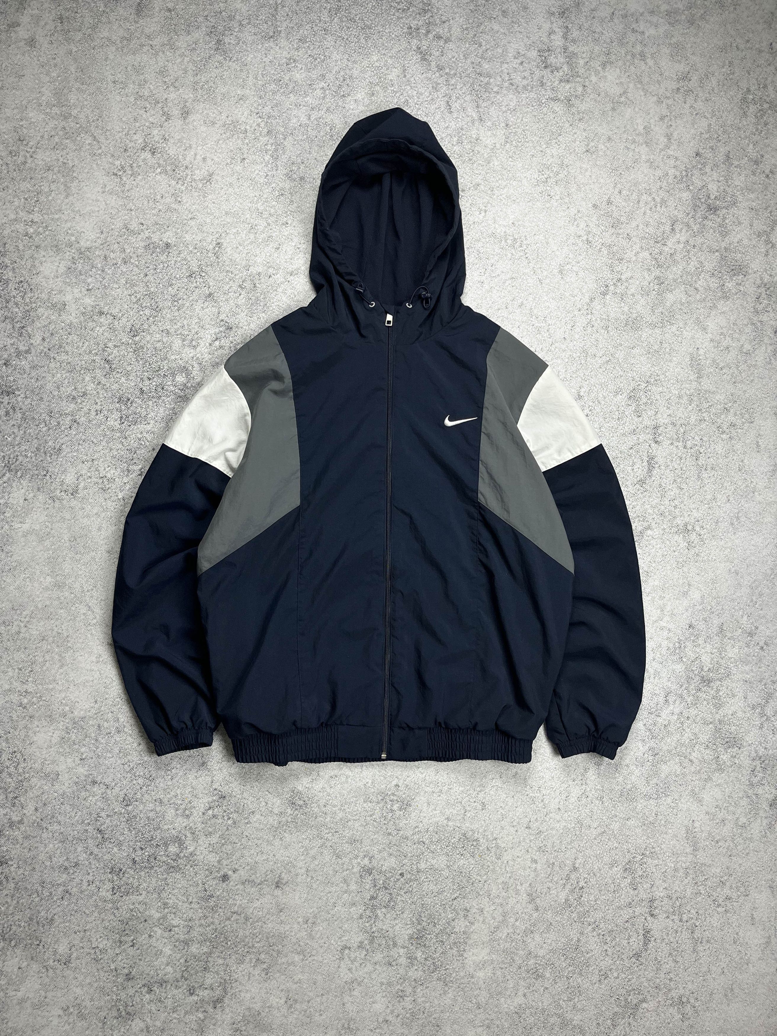 Image of Nike Hooded Windrunner Jacket in Blue, Men's (Size XL)