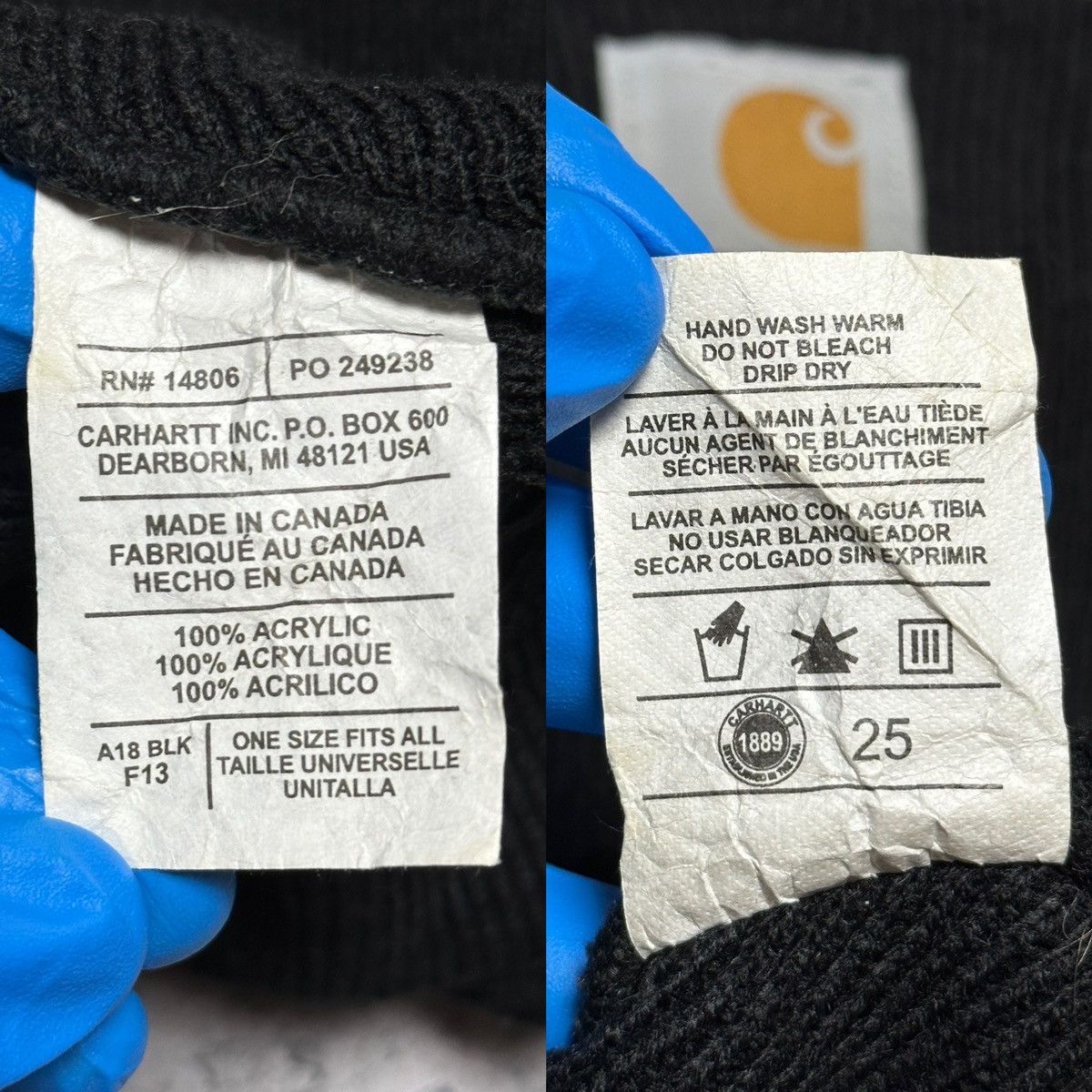 Carhartt Vintage Carhartt Acrylic Watch Hat Size ONE SIZE - 7 Thumbnail