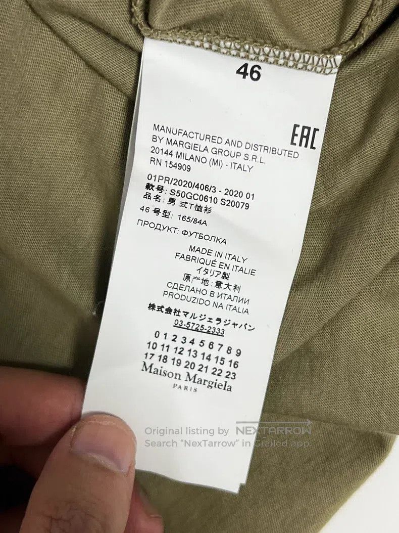 Maison Margiela Maison Margiela T-shirt with four-corner logo print on the Size US S / EU 44-46 / 1 - 4 Thumbnail