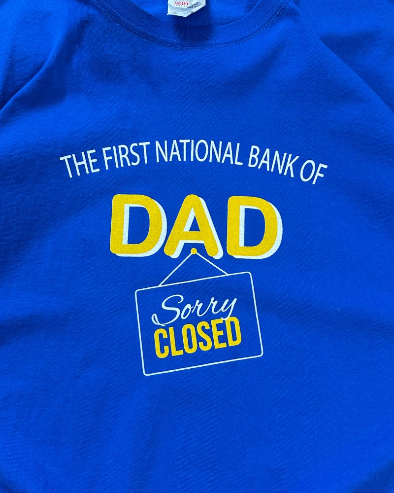 Vintage Vintage First National Bank of Dad Humor T-Shirt - XXL / 2XL Size US XXL / EU 58 / 5 - 3 Thumbnail