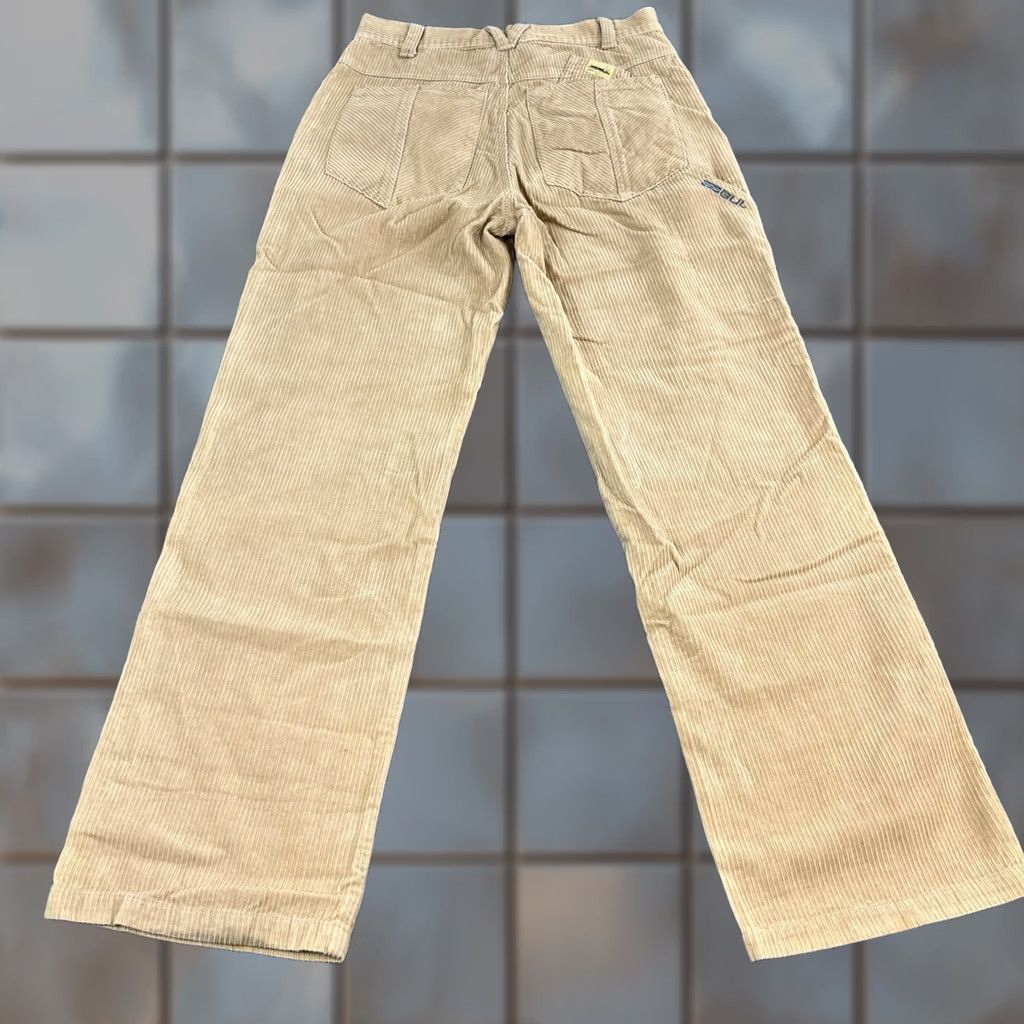 Vintage GUL Mens Corduroy Jeans Relaxed Straight Loose Baggy 30 30 Beige Vintage Skater Jeans Mens Beige 30 Regular Fit Mens Size US 30 / EU 46 - 1 Thumbnail
