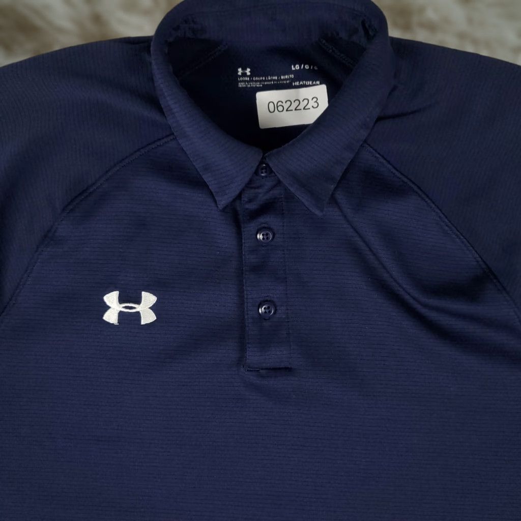 Under Armour Under Armour Polo Shirt Mens Size Large Blue Golf Casual Short Sleeve Polo Shirt Mens Large Blue Golf Casual Shirt Size US L / EU 52-54 / 3 - 1 Thumbnail