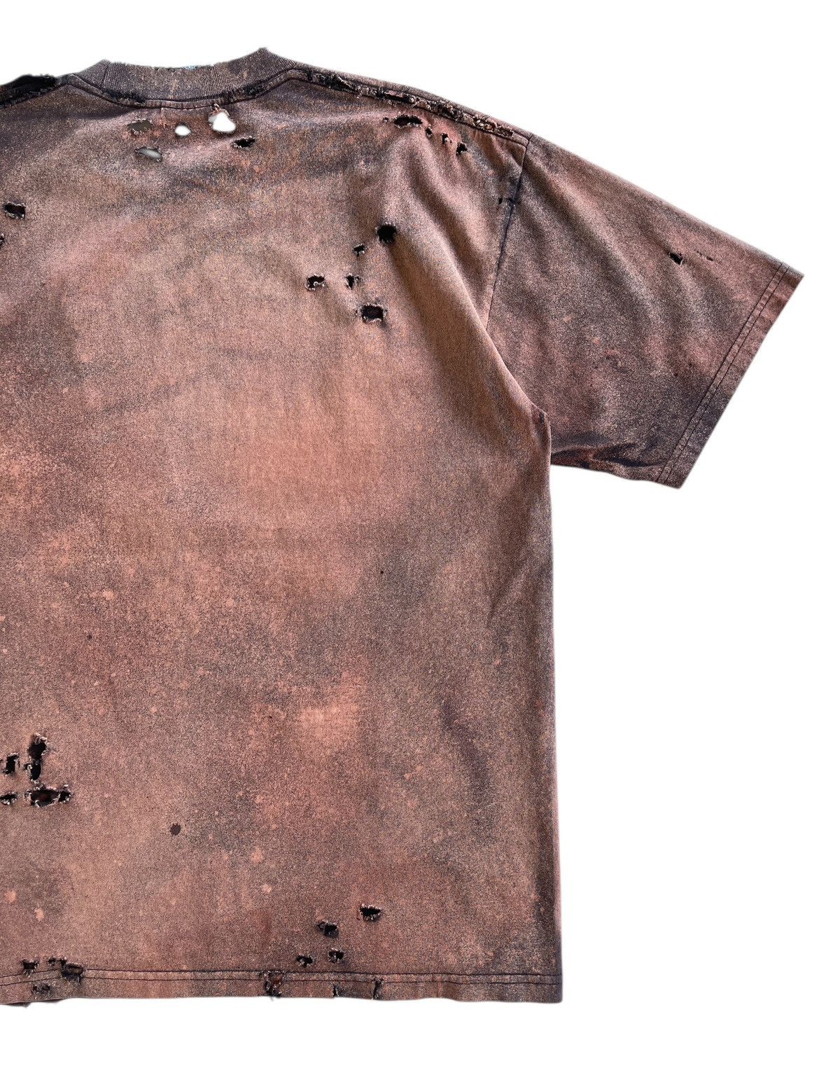 Vintage Thrashed!!! Distressed Acid Wash Grunge Pro Club Shirt Size US XL / EU 56 / 4 - 13 Thumbnail