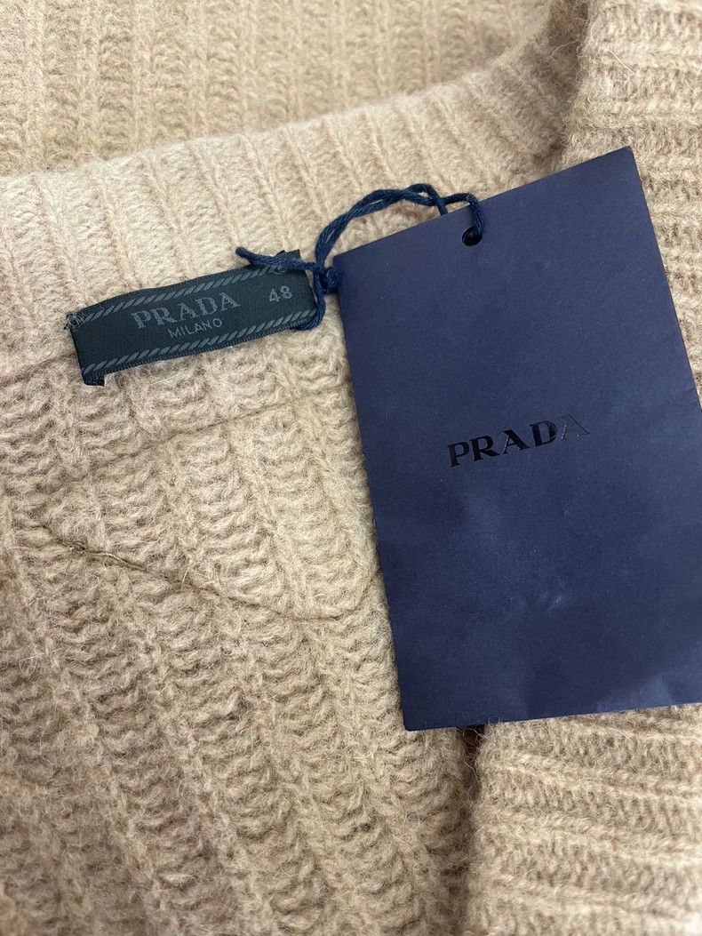 Prada Prada Khaki wool knitted cardigan coat Size US M / EU 48-50 / 2 - 3 Thumbnail