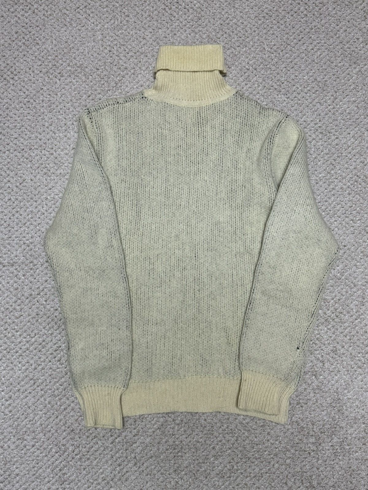 Raf Simons A/W 2003 "Closer" Bauhaus Intarsia Knit Turtleneck Size US M / EU 48-50 / 2 - 3 Thumbnail