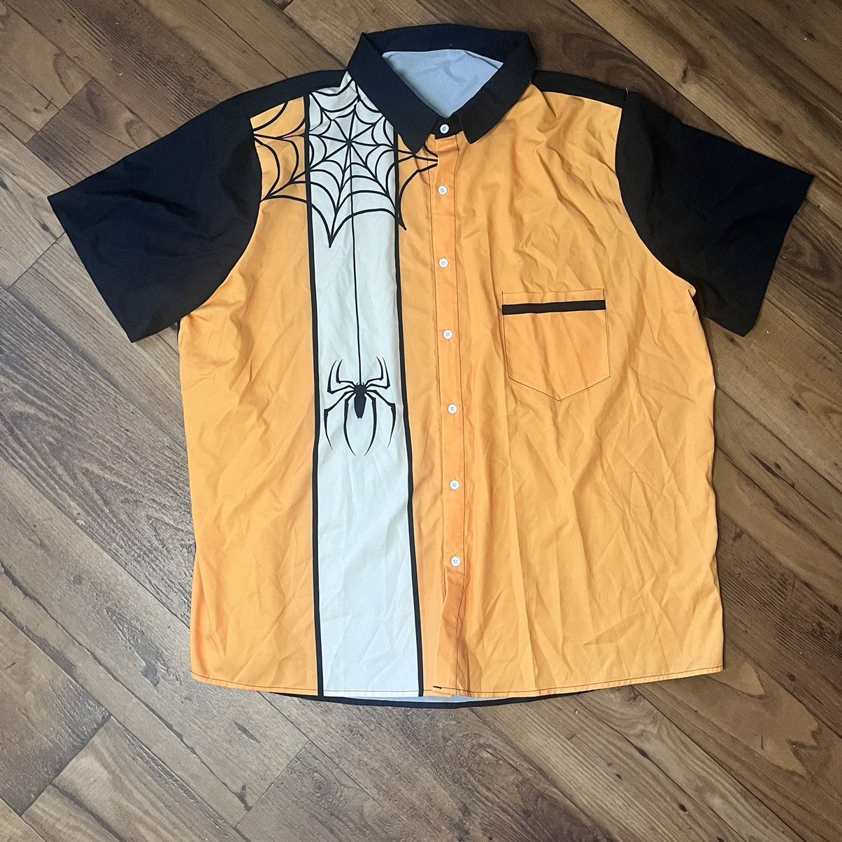 Vintage Y2K spider button up Size US XL / EU 56 / 4 - 1 Thumbnail