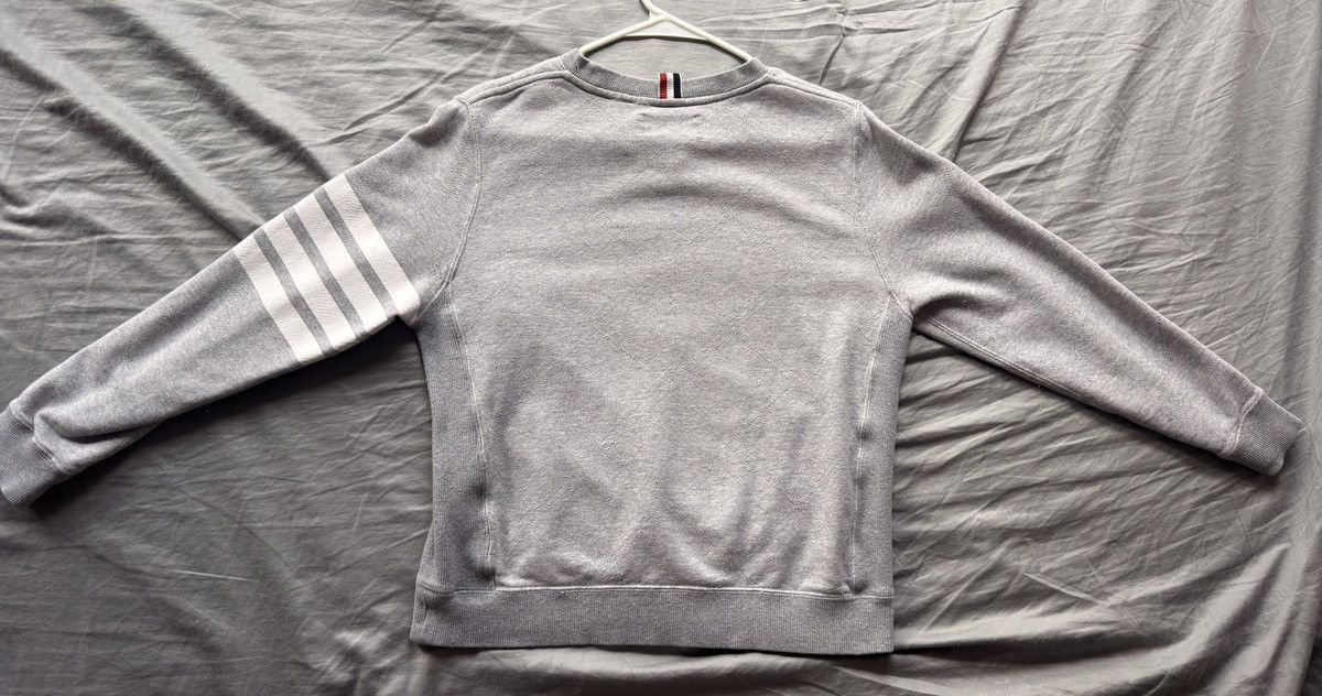 Thom Browne Thom Browne Men’s Classic 4-Bar Crewneck Sweatshirt – Small Size US S / EU 44-46 / 1 - 6 Thumbnail