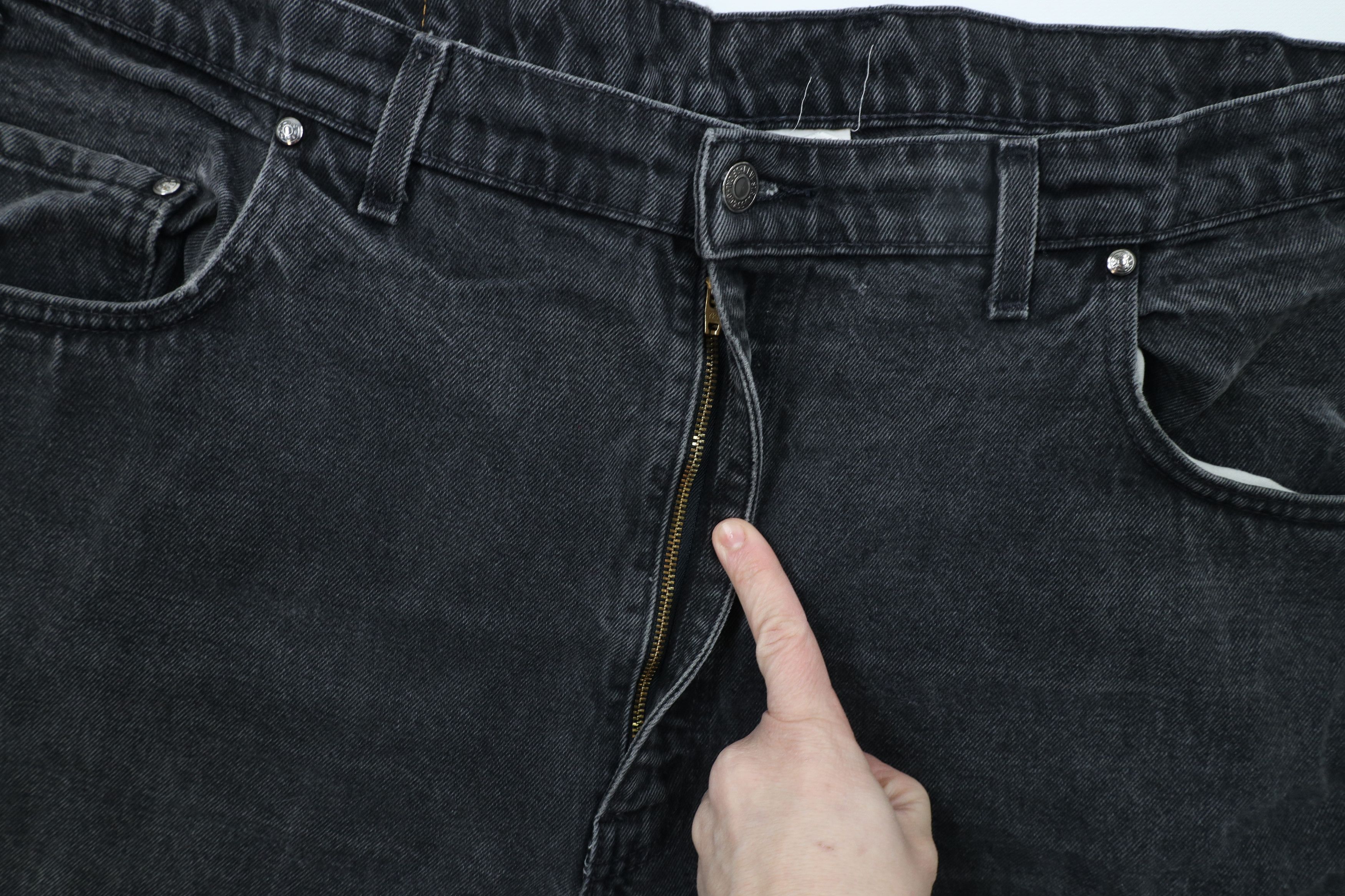 Levi's × Vintage Vintage 90s Levis 545 Loose Fit Wide Leg Denim Jeans Black Size US 44 / EU 60 - 7 Thumbnail