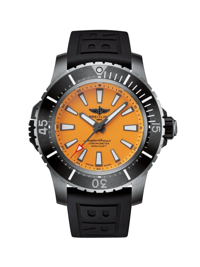 Breitling o1mt1gz0125 Size: OS / Superocean 48 Watch in Black & Orange Size ONE SIZE - 1 Thumbnail