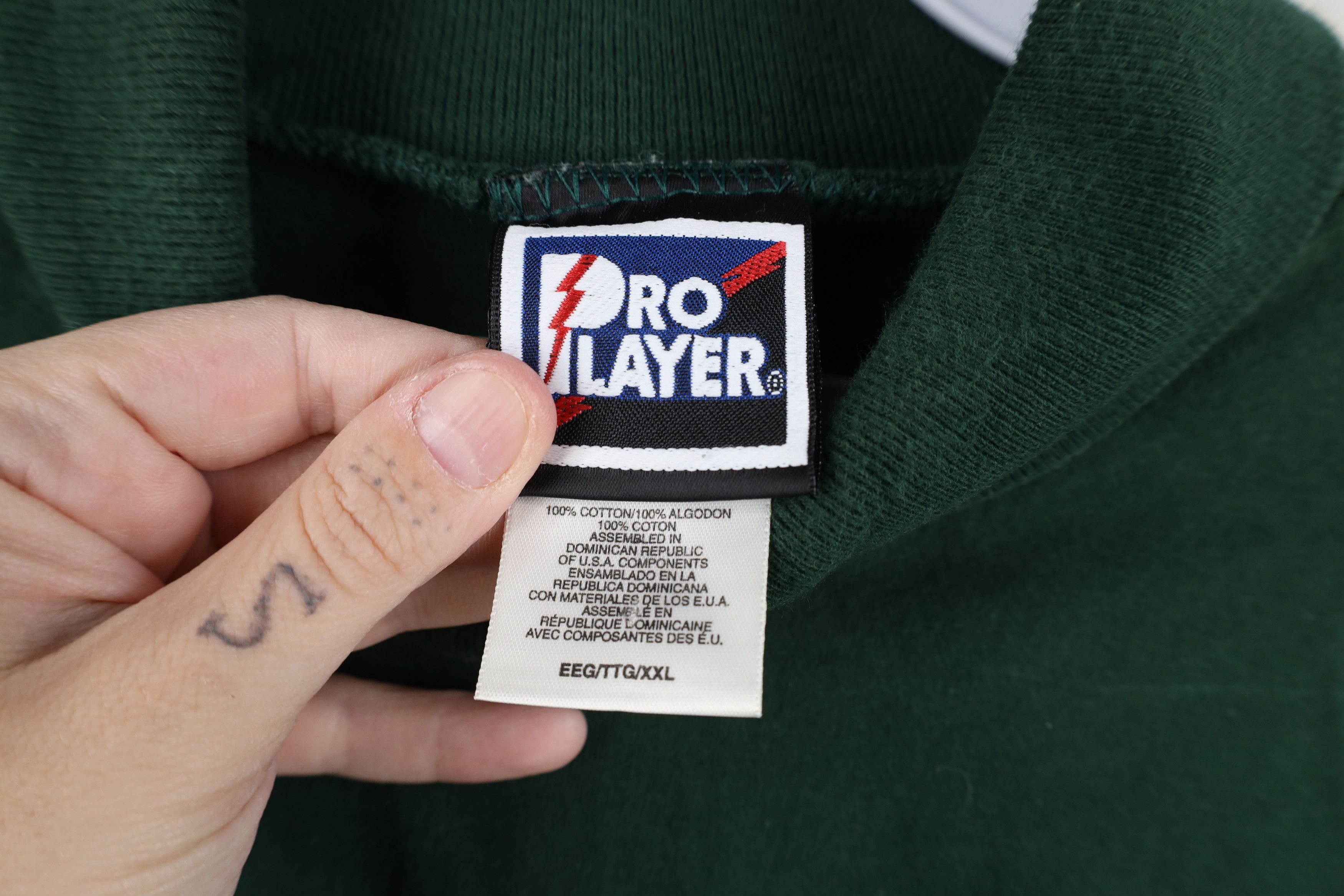 Vintage Vintage 90s Streetwear Heavyweight Turtleneck T-Shirt Green Size US XXL / EU 58 / 5 - 10 Thumbnail