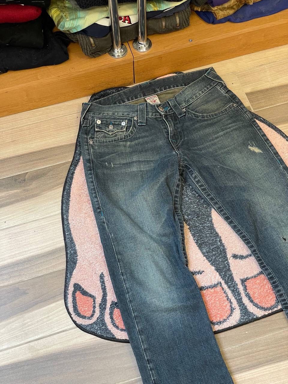 True Religion × Vintage TRUE RELIGION DISTRESSED DENIM Y2K JEANS Size US 30 / EU 46 - 3 Thumbnail