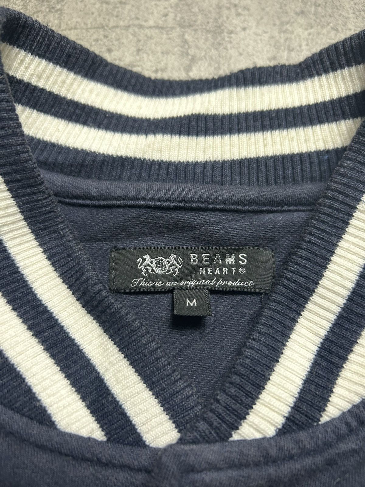 Beams Japan 2000s Beams Varsity Jacket Navy Size US M / EU 48-50 / 2 - 6 Thumbnail