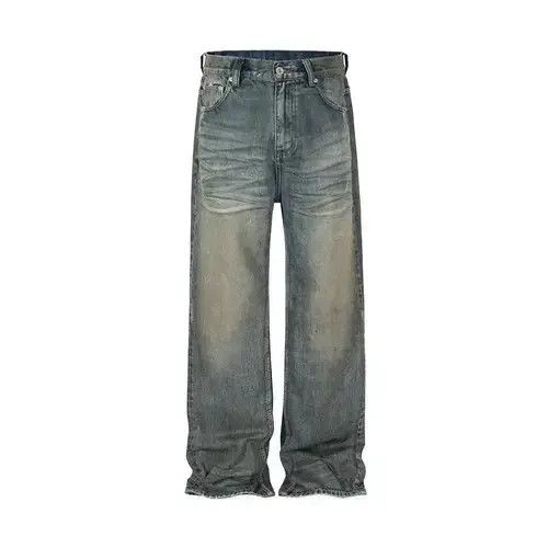 Japanese Brand Y2K Washed Dirty Baggy Blue Jeans Vintage Style Size US 30 / EU 46 - 3 Thumbnail