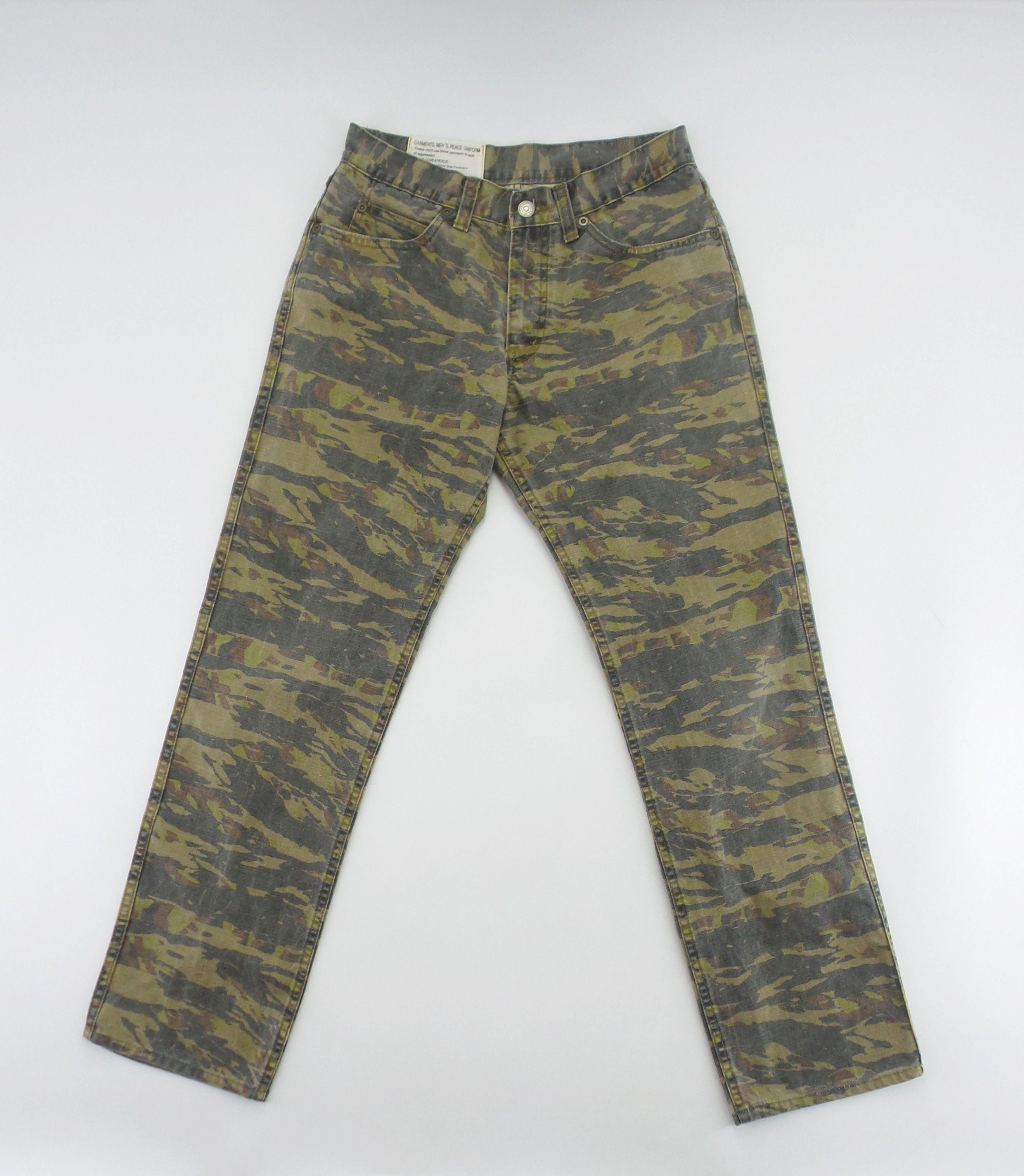 Japanese Brand × Johnbull J8 John Bull 21-0031 Tiger Stripes Jeans W27xL38 Size US 27 - 1 Thumbnail