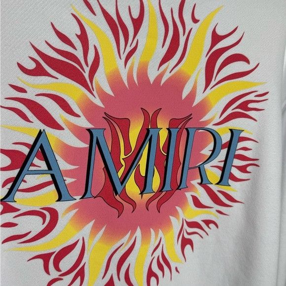 Amiri Amiri Sun Logo Print Hoodie White Multi Men’s Large Size US L / EU 52-54 / 3 - 8 Thumbnail