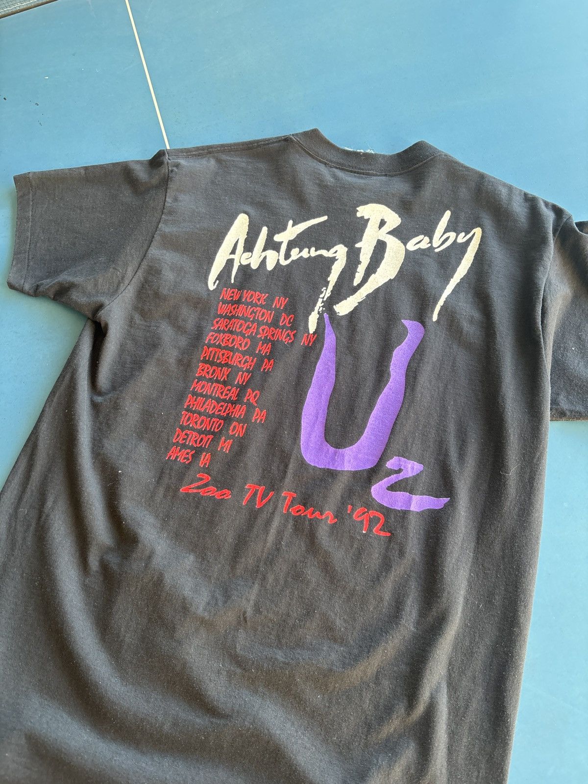Harley Davidson U2 Achtung Baby Size US XL / EU 56 / 4 - 2 Thumbnail