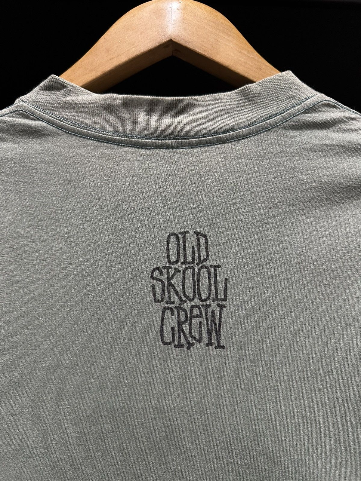 Stussy Vintage 80s Stussy Old Skool Crew Sun Faded Tee Size US L / EU 52-54 / 3 - 10 Thumbnail