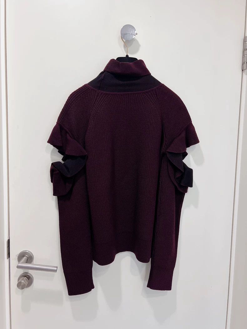 Versace Versace Lotus leaf turtleneck sweater knitwear Size M / US 6-8 / IT 42-44 - 2 Thumbnail