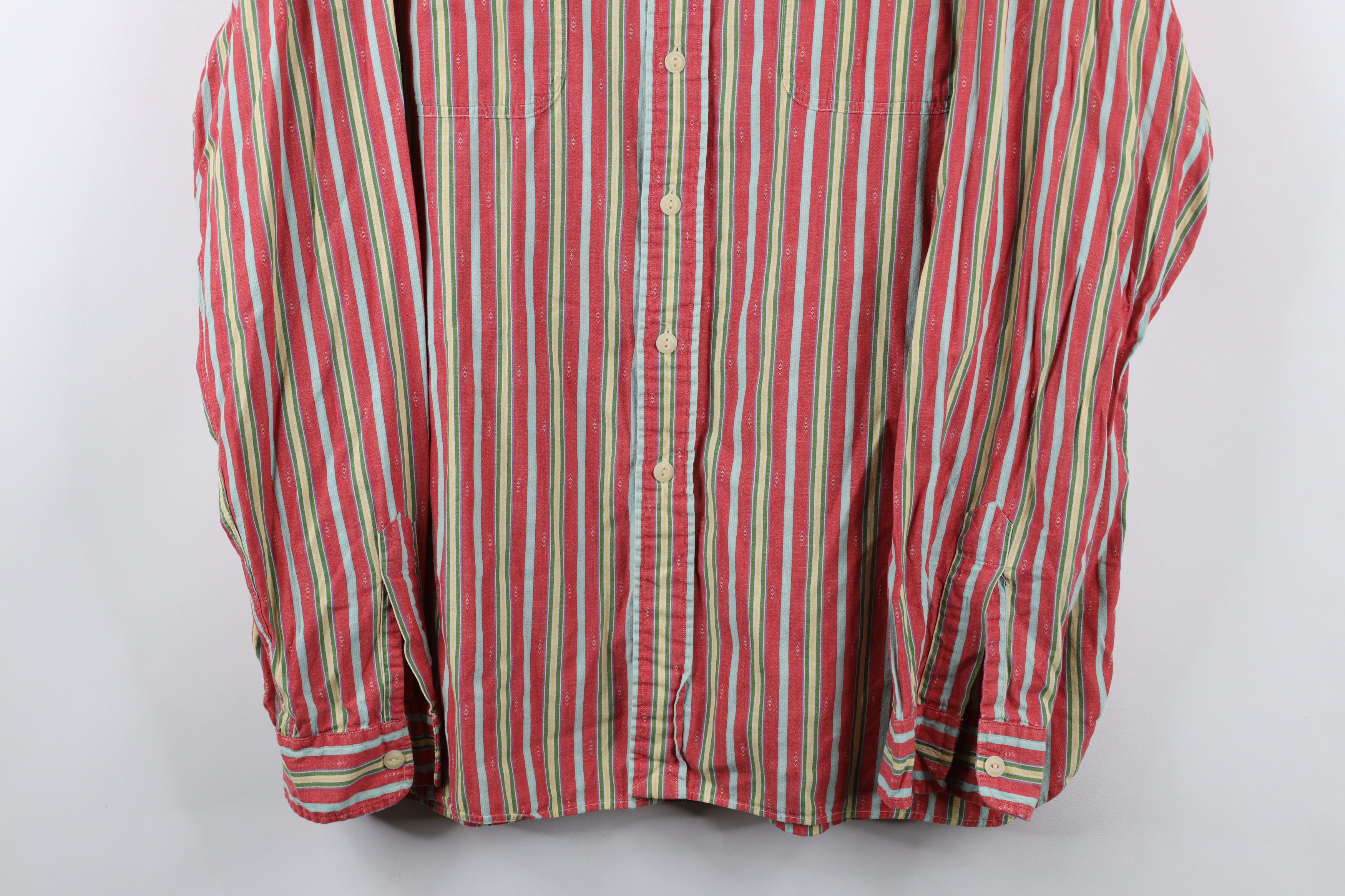 Polo Ralph Lauren Vintage 90s Ralph Lauren Southwestern Striped Button Shirt Size US L / EU 52-54 / 3 - 3 Thumbnail