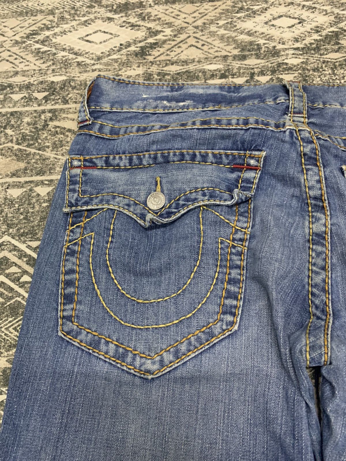 True Religion 🔥RARE🔥TRUE RELIGION RARE DISTRESSED STYLE DENIM PANT Size US 34 / EU 50 - 15 Thumbnail