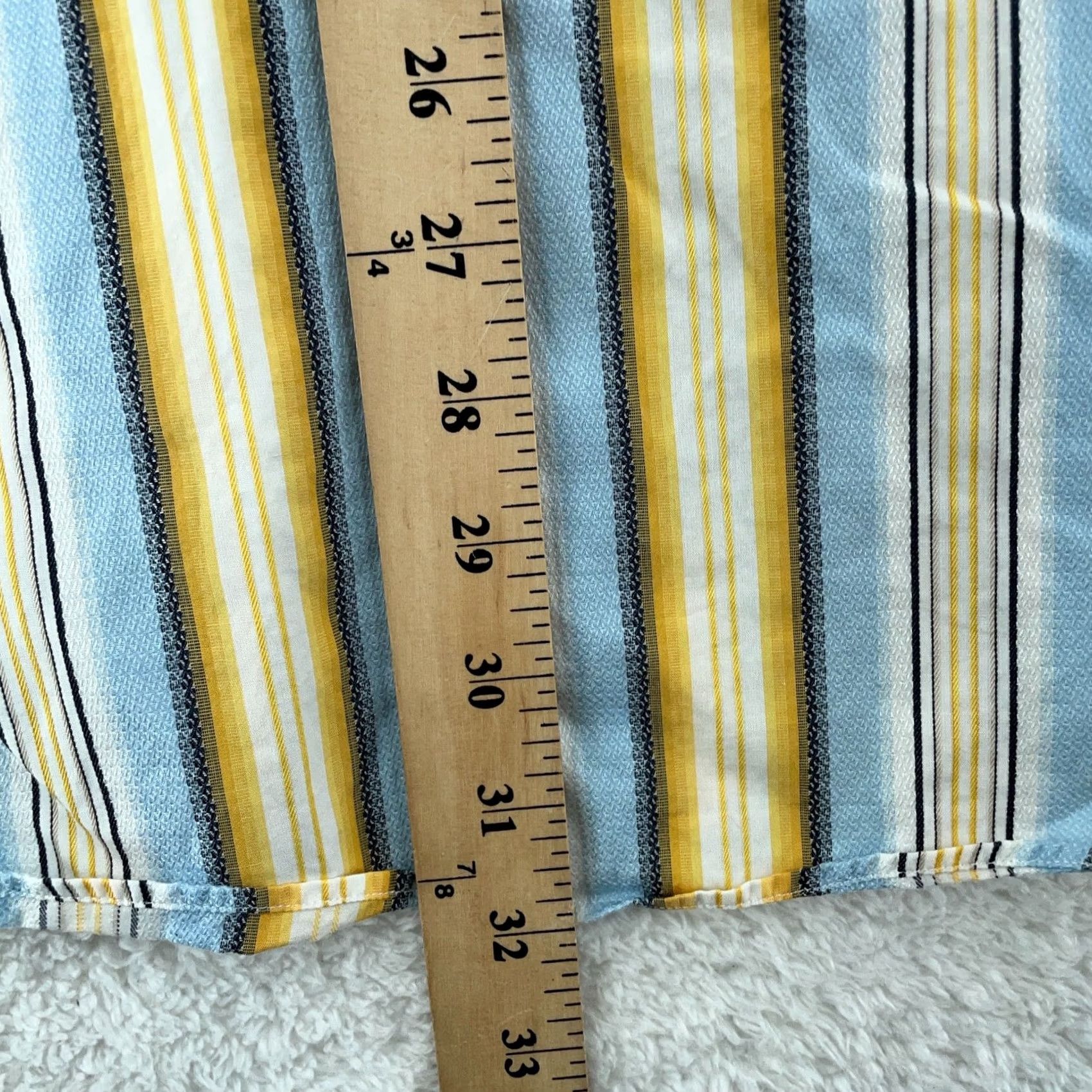 Vintage VINTAGE Thomas Dean Shirt Mens XL Multi Striped Flip Cuff Regular Fit Collared Button Up Size US XL / EU 56 / 4 - 7 Thumbnail