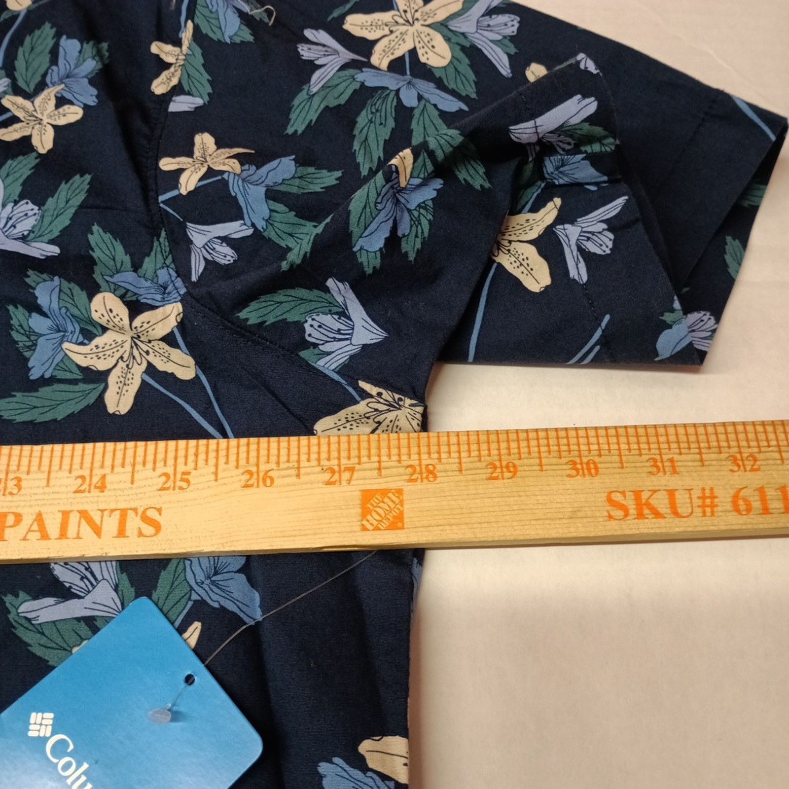 Columbia Columbia Arrow Springs Floral Print Shirt Men's 2XL Blue Size US XXL / EU 58 / 5 - 5 Thumbnail