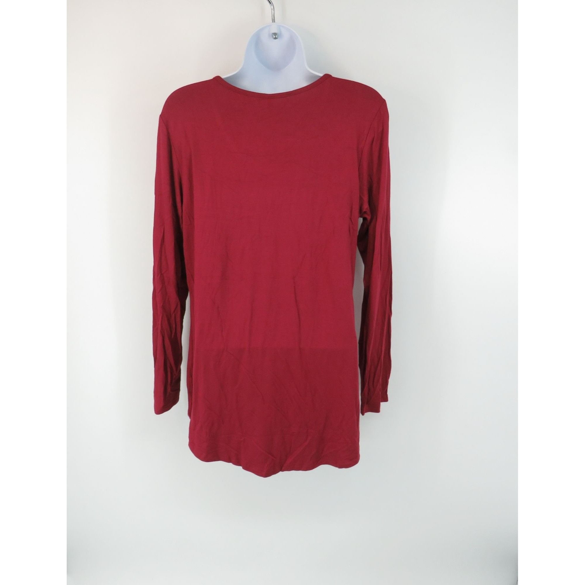 Other LONGYUAN Red Baby Doll Long Sleeve Tunic Top Size L NWT Size L / US 10 / IT 46 - 3 Thumbnail