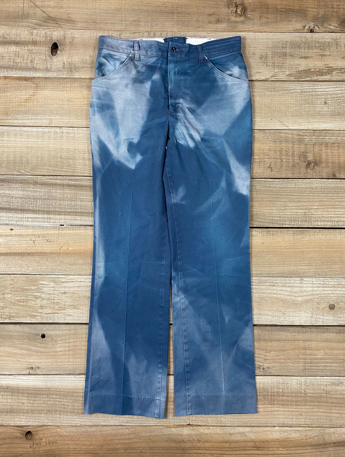Sunfaded Indigo Work Pants – Surreal Patina Size 30