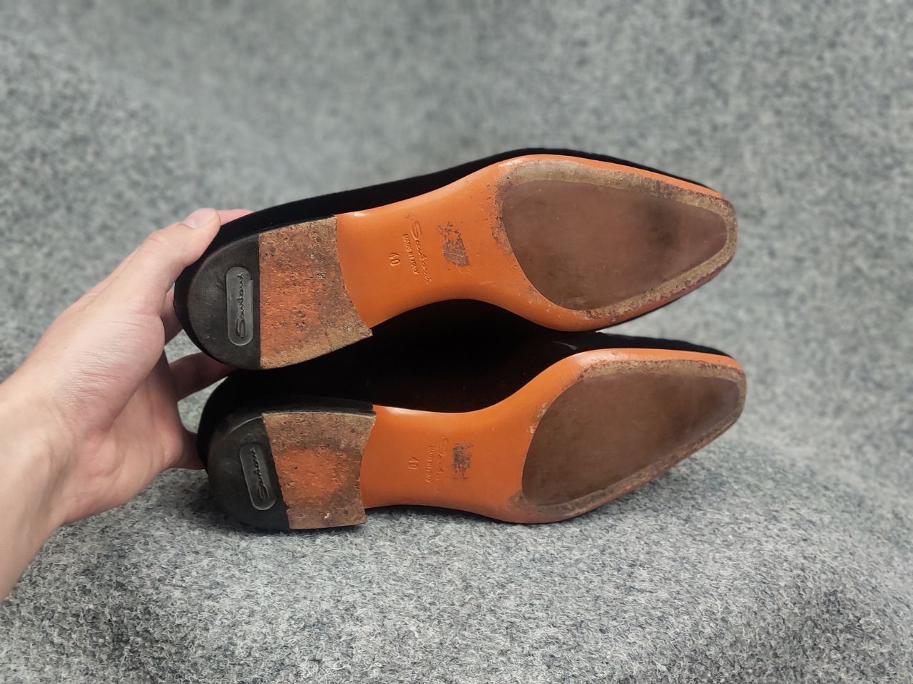 Santoni Santoni Italy Design Velvet SlipOn Casual Dress Loafer Shoes Size US 7 / EU 40 - 5 Thumbnail