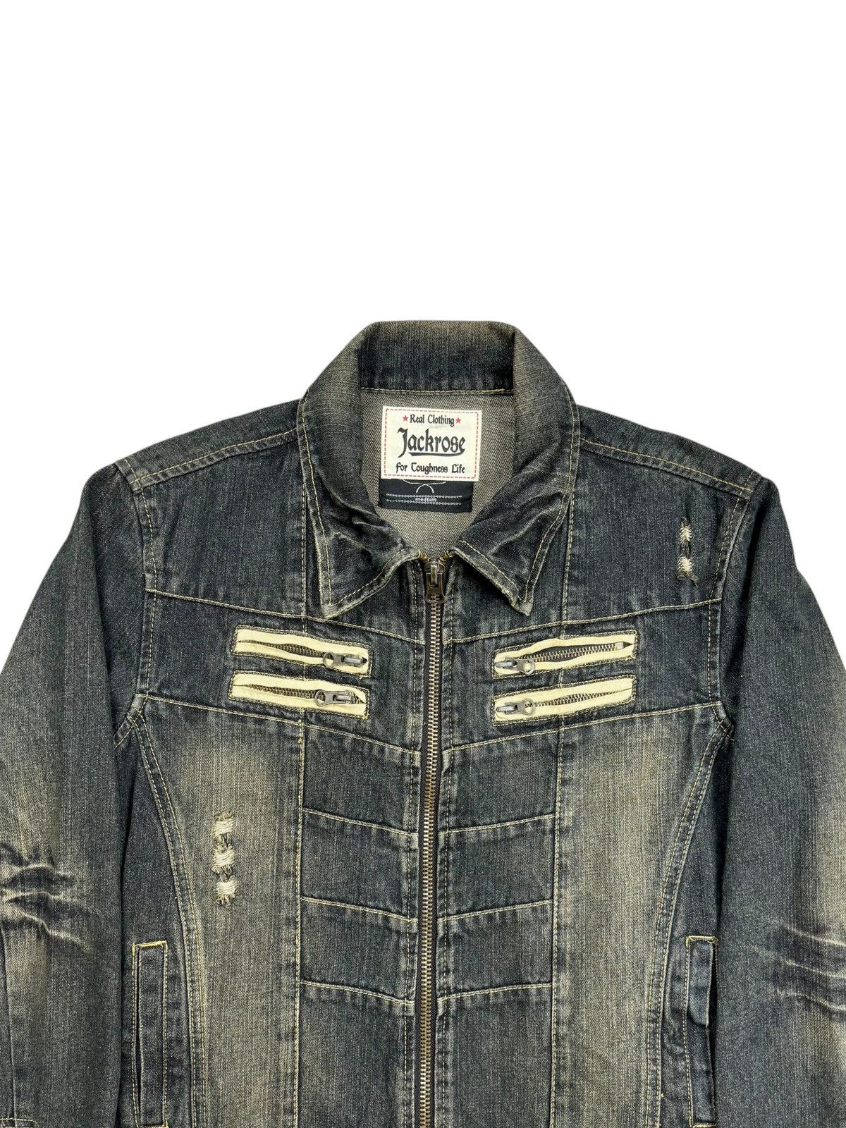 JACKROSE 2000s Jackrose - Apocalypse Style Mud Wash Denim Jacket Size US M / EU 48-50 / 2 - 5 Thumbnail
