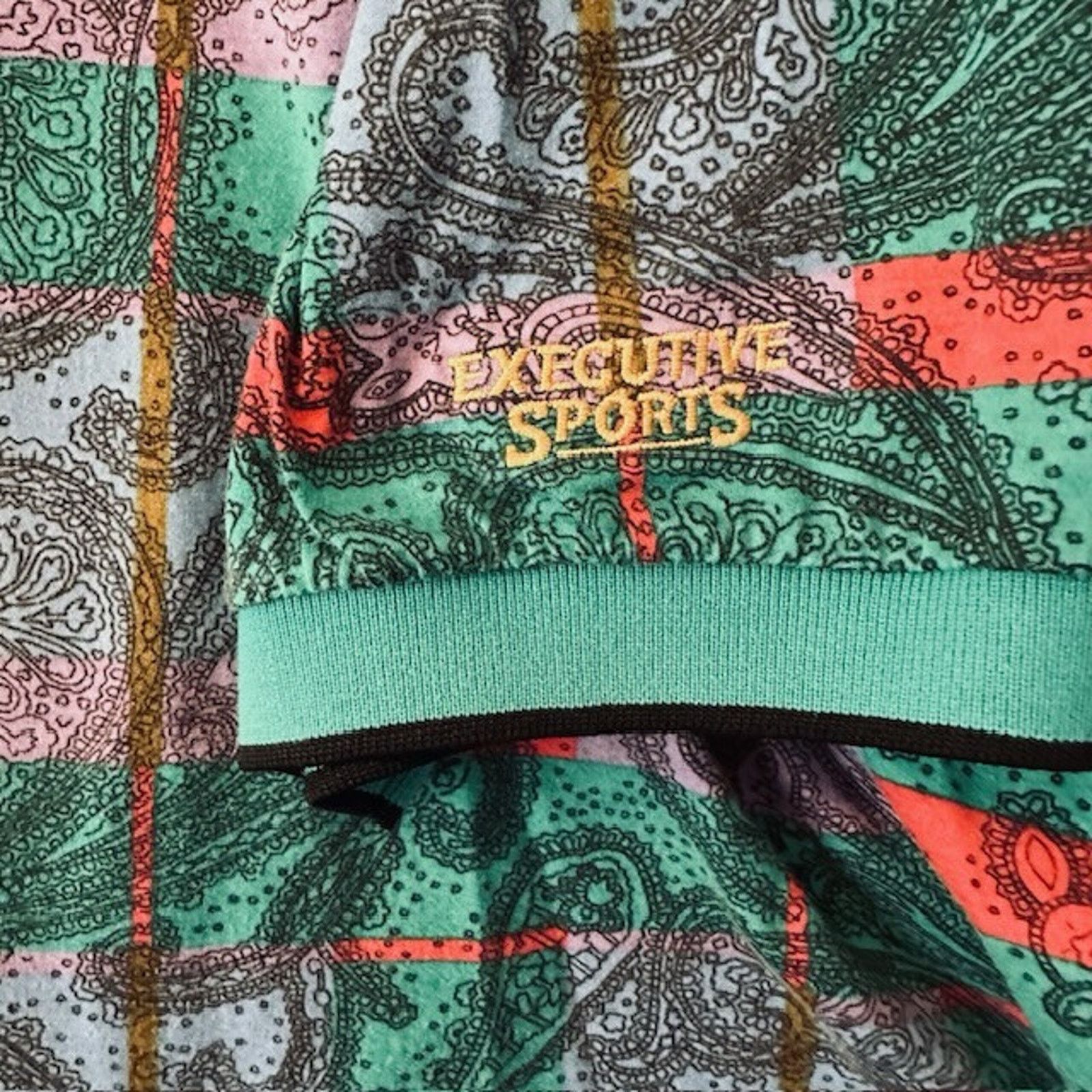 Other Nicklaus (Jack)Golf Shirt Polo 2XL Paisley Green/Blue/Orange Size US XXL / EU 58 / 5 - 5 Thumbnail