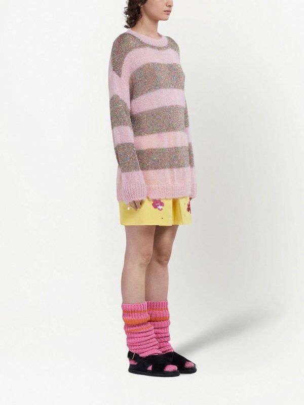 Marni o1srvl11e0624 Crewneck in Pink/Brown Size M / US 6-8 / IT 42-44 - 2 Thumbnail