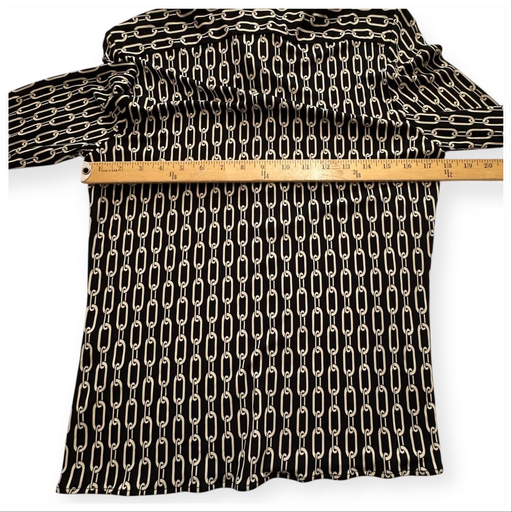 Nili Lotan NILI LOTAN Celestine Print Shirt, Small Chain Print, Size L, Size L / US 10 / IT 46 - 13 Thumbnail