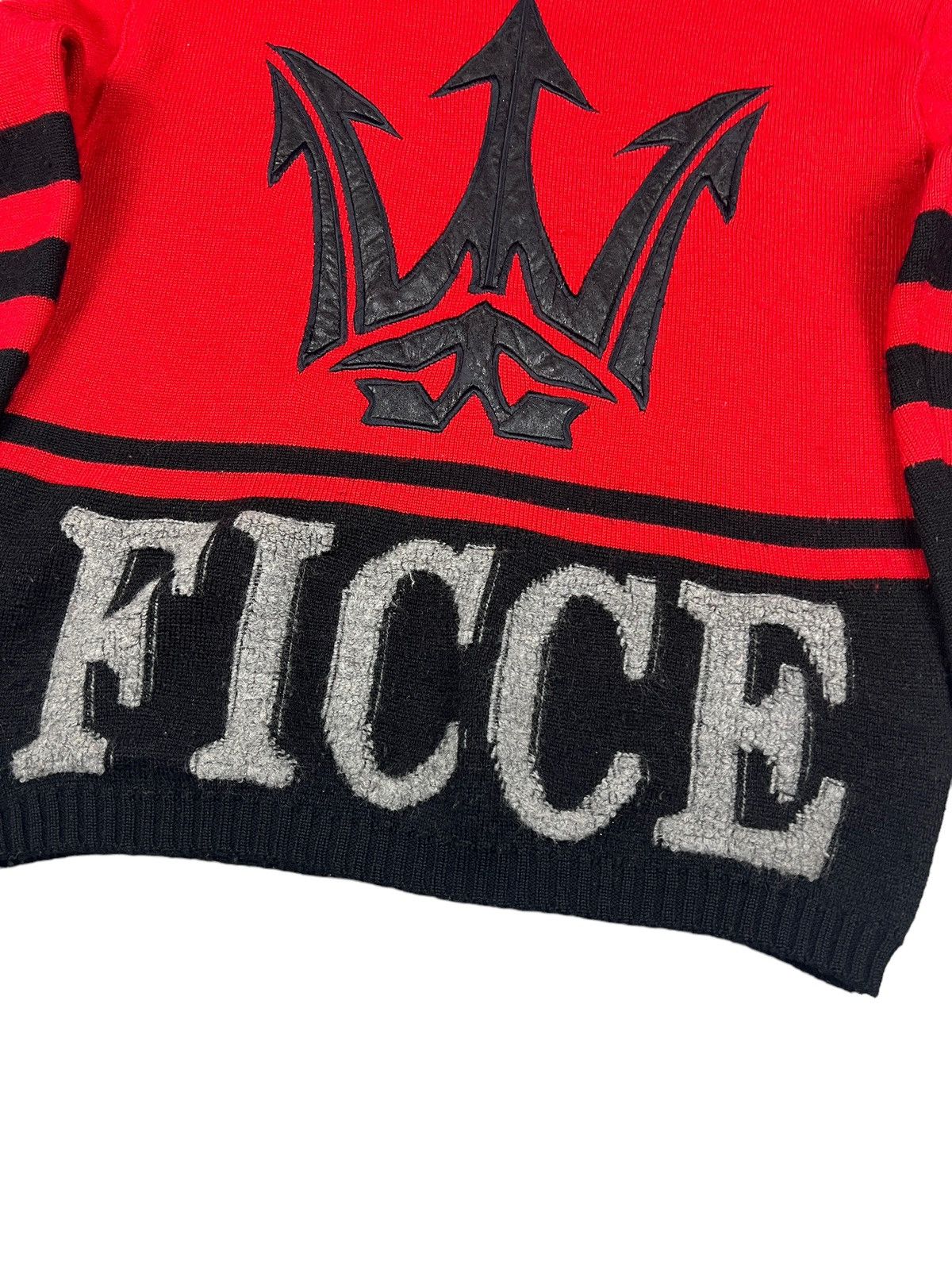 Yoshiyuki Konishi Ficce By Yoshiyuki Konishi ‘Devil Pitchfork” Knit Sweater Size US M / EU 48-50 / 2 - 4 Thumbnail