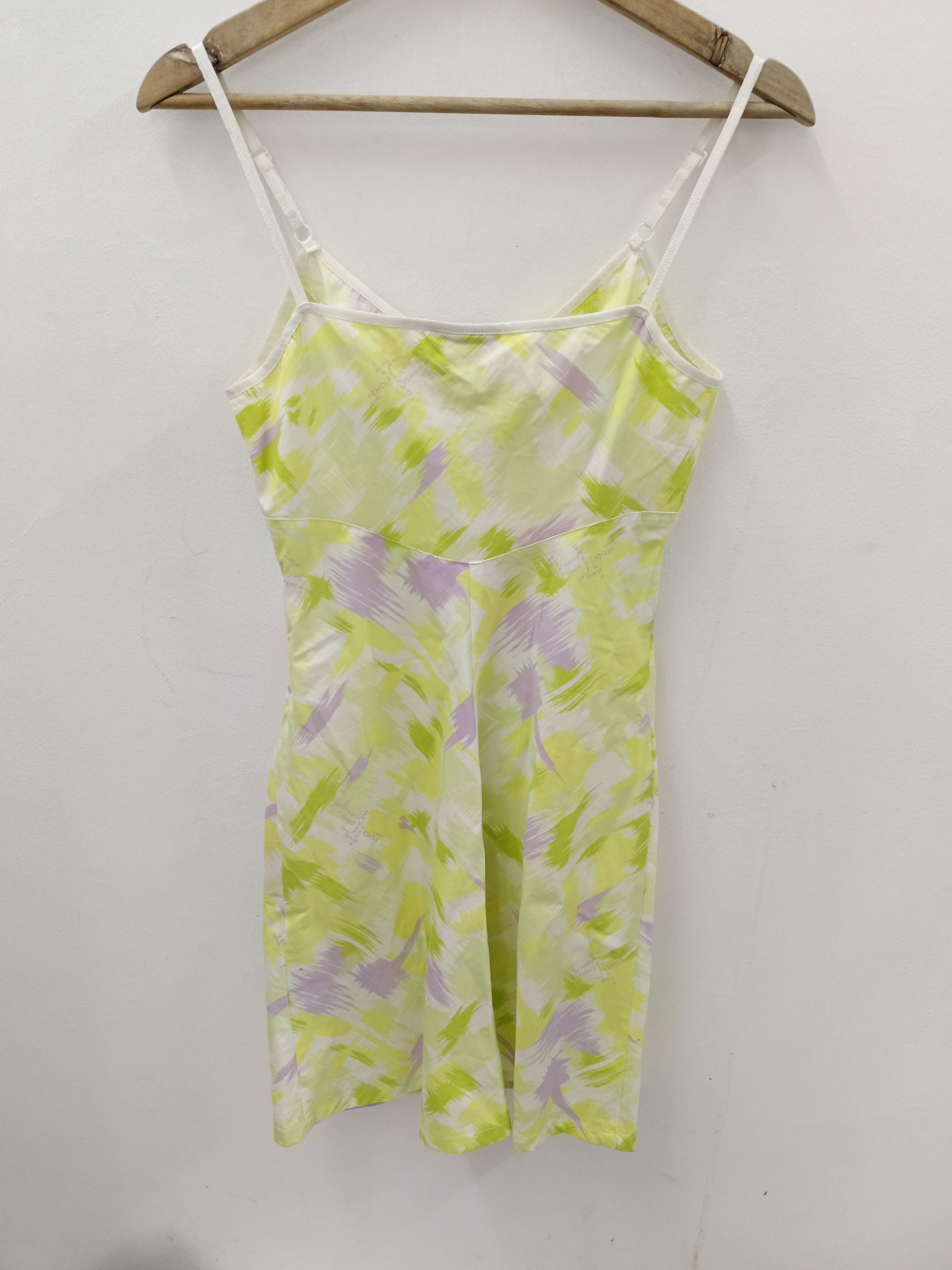 Fendi FENDI JEANS Abstract Brushstroke Mini Camisole Dress Size S / US 4 / IT 40 - 3 Thumbnail