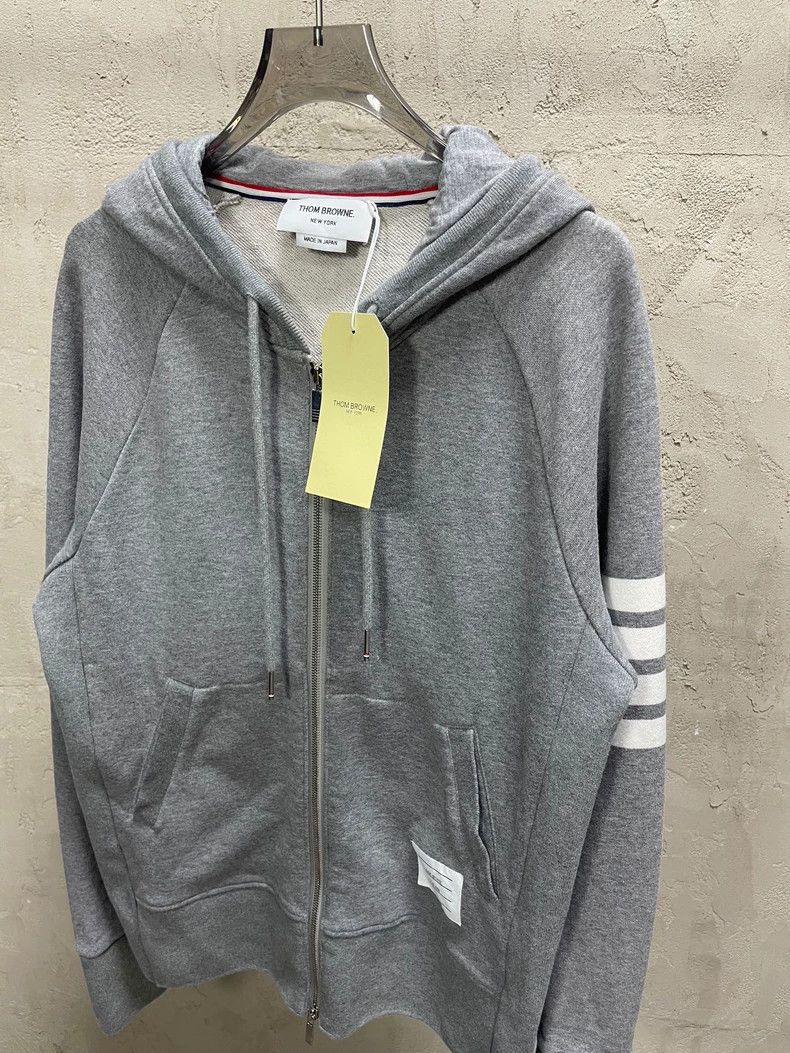 Thom Browne Thom Browne size4 Gray zipper jacket and hoodie Size US XL / EU 56 / 4 - 4 Thumbnail