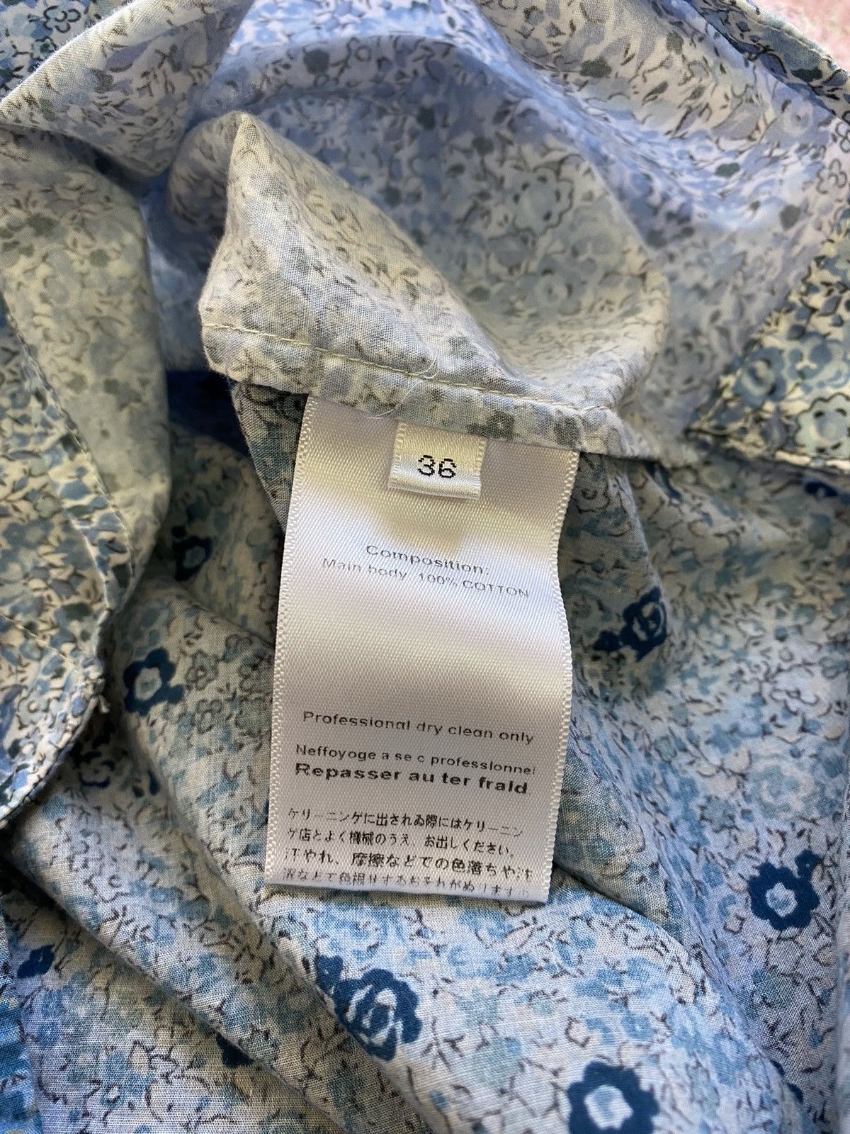 Loewe Loewe Multicolor Asymmetrical Button Up Patchwork Shirt Size XS / US 0-2 / IT 36-38 - 15 Thumbnail
