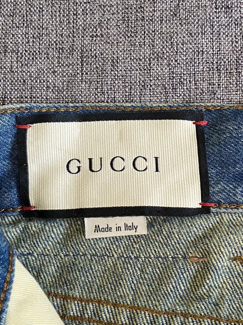 Gucci Gucci Patterned Denim Pants Size 32-2505 Size US 32 / EU 48 - 7 Thumbnail