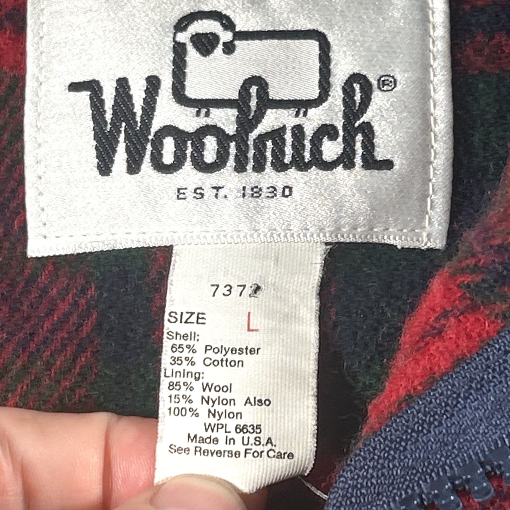 Vintage VINTAGE Woolrich Parka Jacket Mens L Blue Wool Lined 80s USA Made Woolrich Parka Woolrich Chore Jacket Size US L / EU 52-54 / 3 - 4 Thumbnail