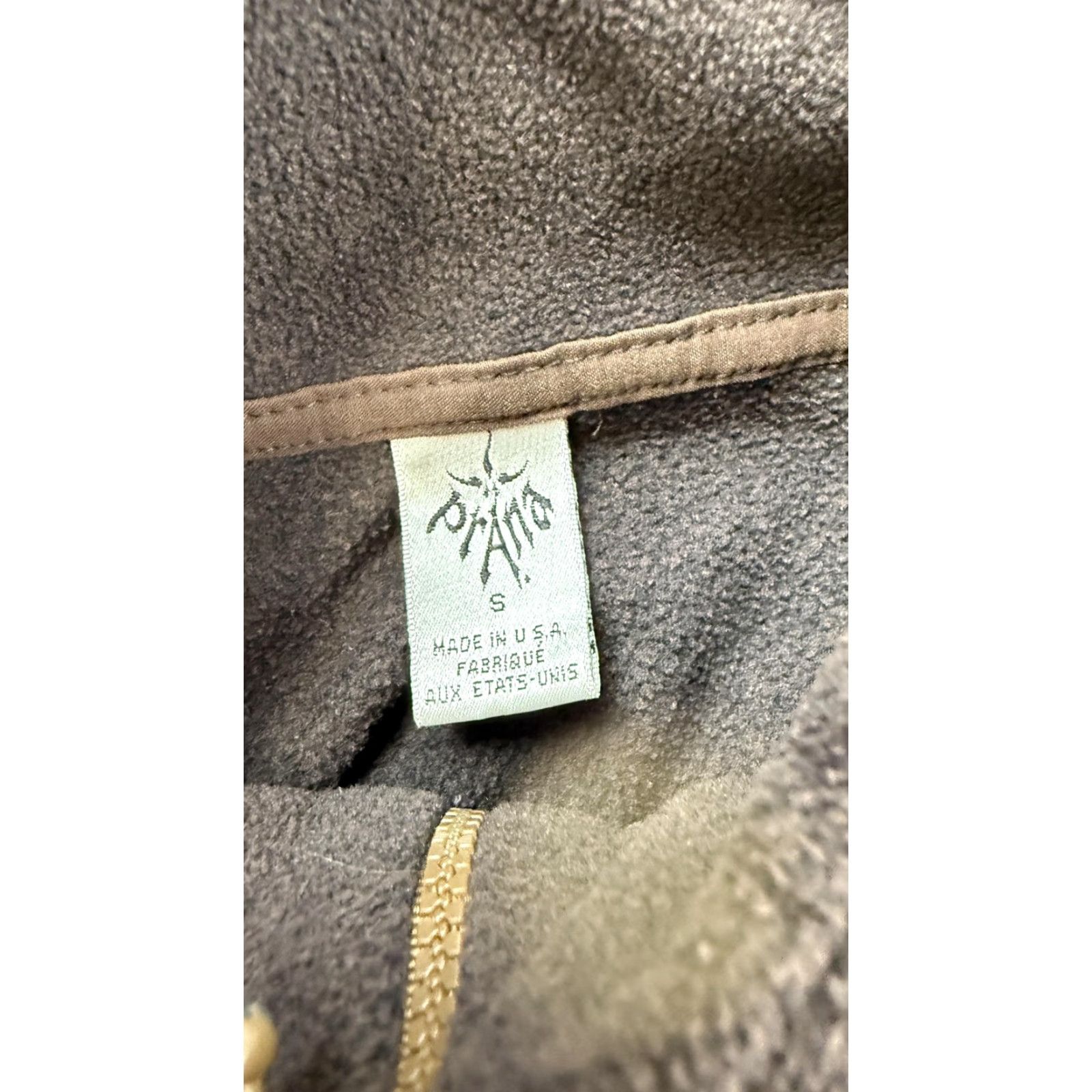 Prana prAna Pullover Womens Small Brown Fleece 1/4 Zip Mock Neck Hiking USA Made Vtg Size S / US 4 / IT 40 - 6 Thumbnail