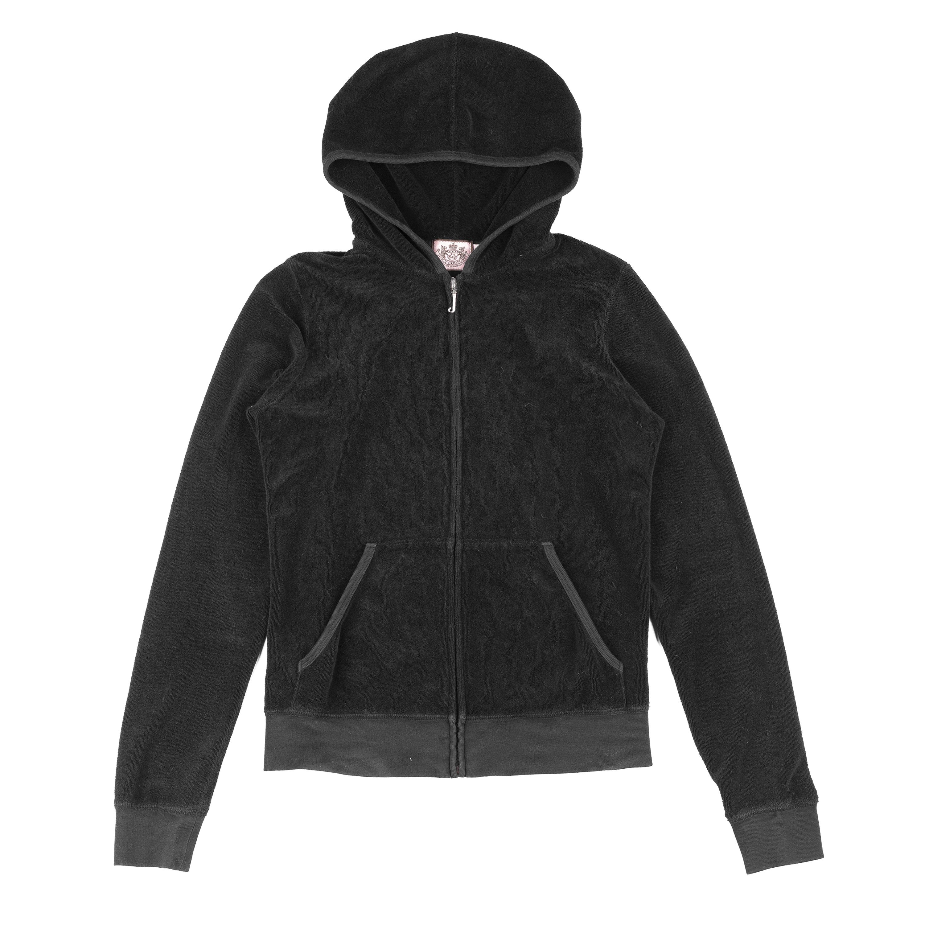 Juicy Couture Juicy Couture Vintage Viva La Juicy Black Velour Jacket Size M / US 6-8 / IT 42-44 - 3 Thumbnail