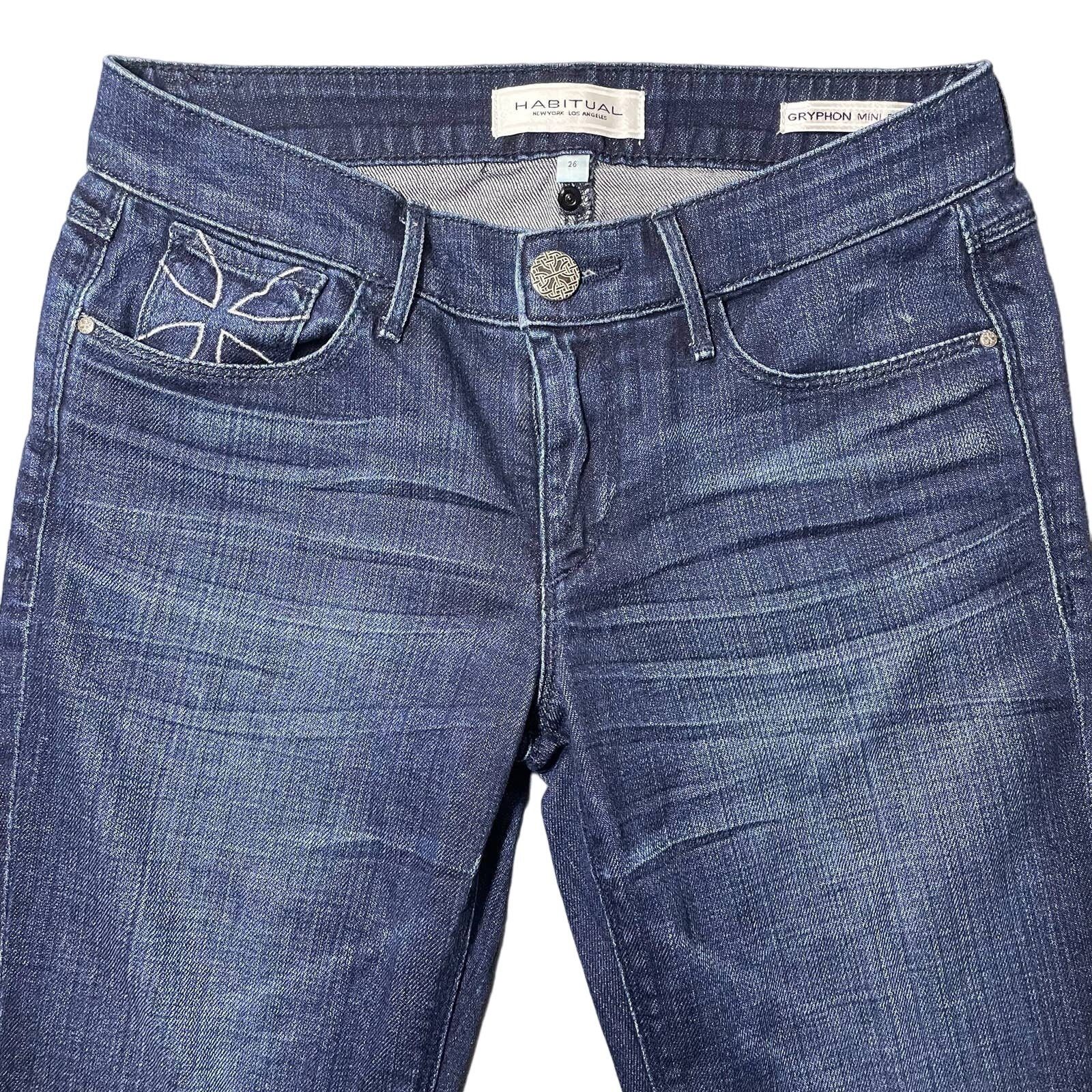 Other Habitual Denim Gryphon Mini Boot Bootcut Jeans El Dorado 26 Size 29" - 1 Thumbnail