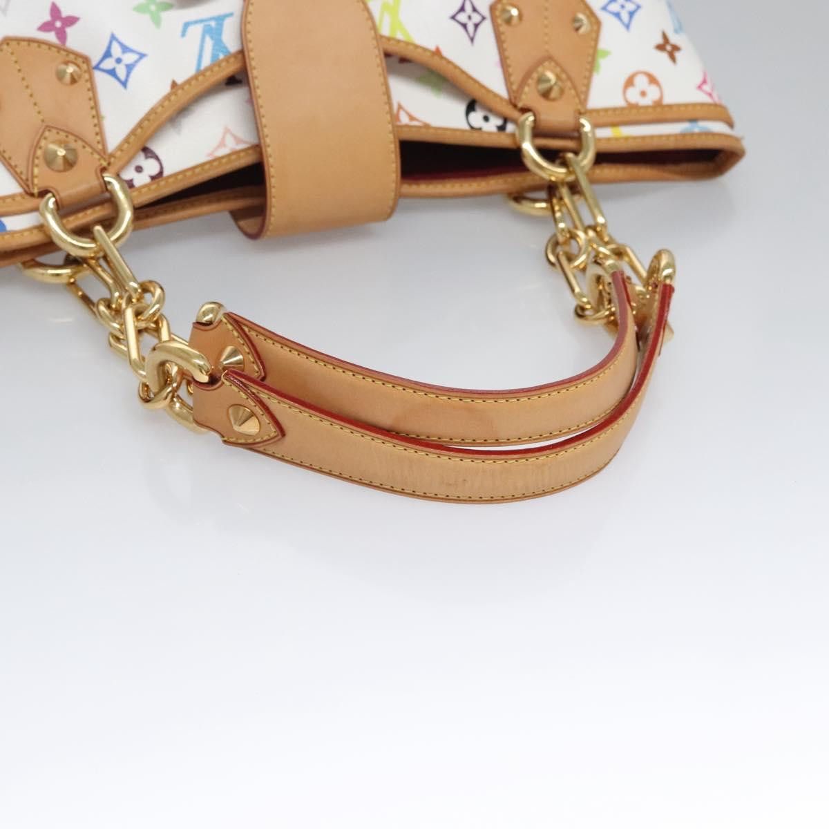 Louis Vuitton LOUIS VUITTON Monogram Multicolor Annie GM Tote Bag White Size ONE SIZE - 7 Thumbnail